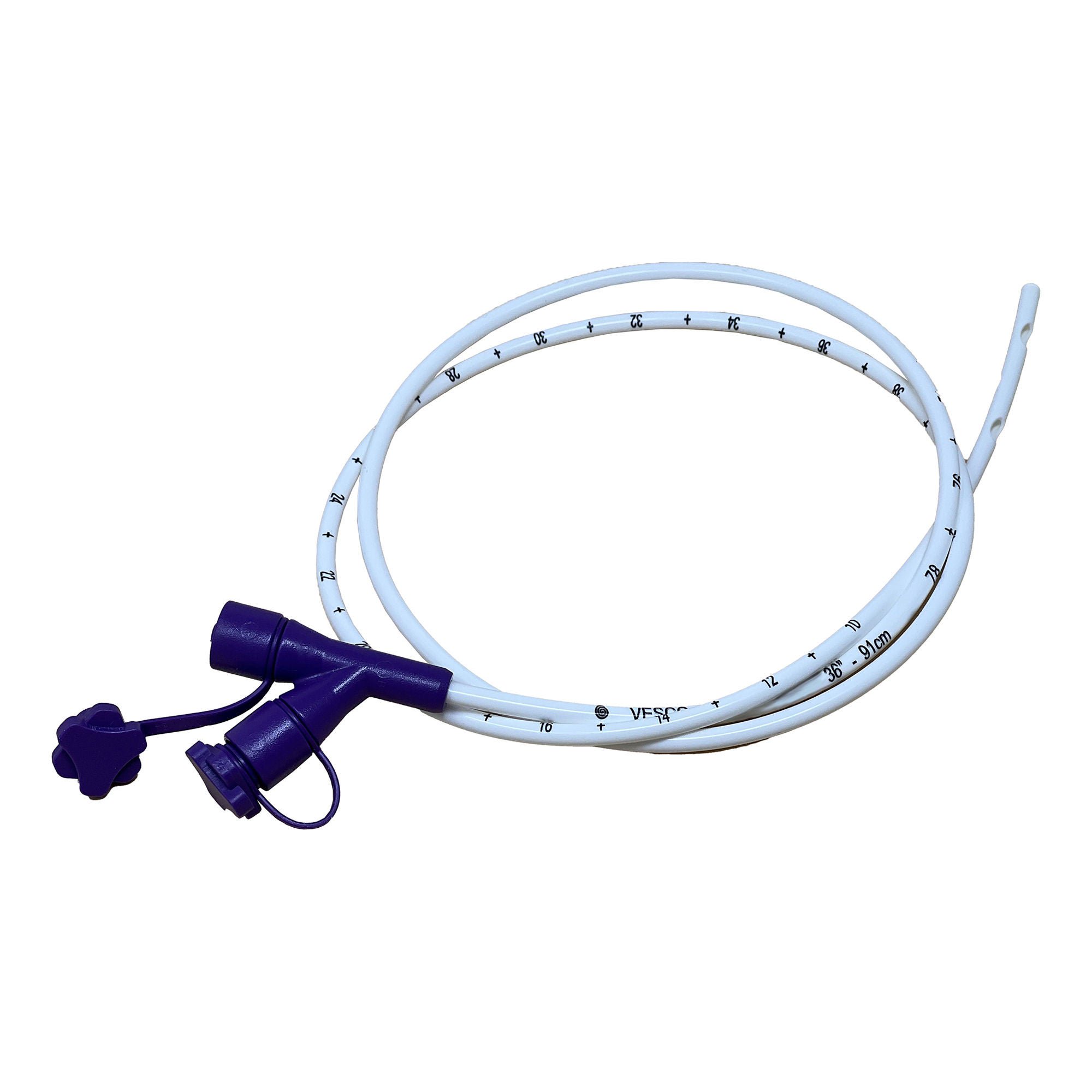 Vesco Medical - VED-29106 Nasogastric Feeding Tube 6 Fr. 36 Inch Tube Polyurethane NonSterile