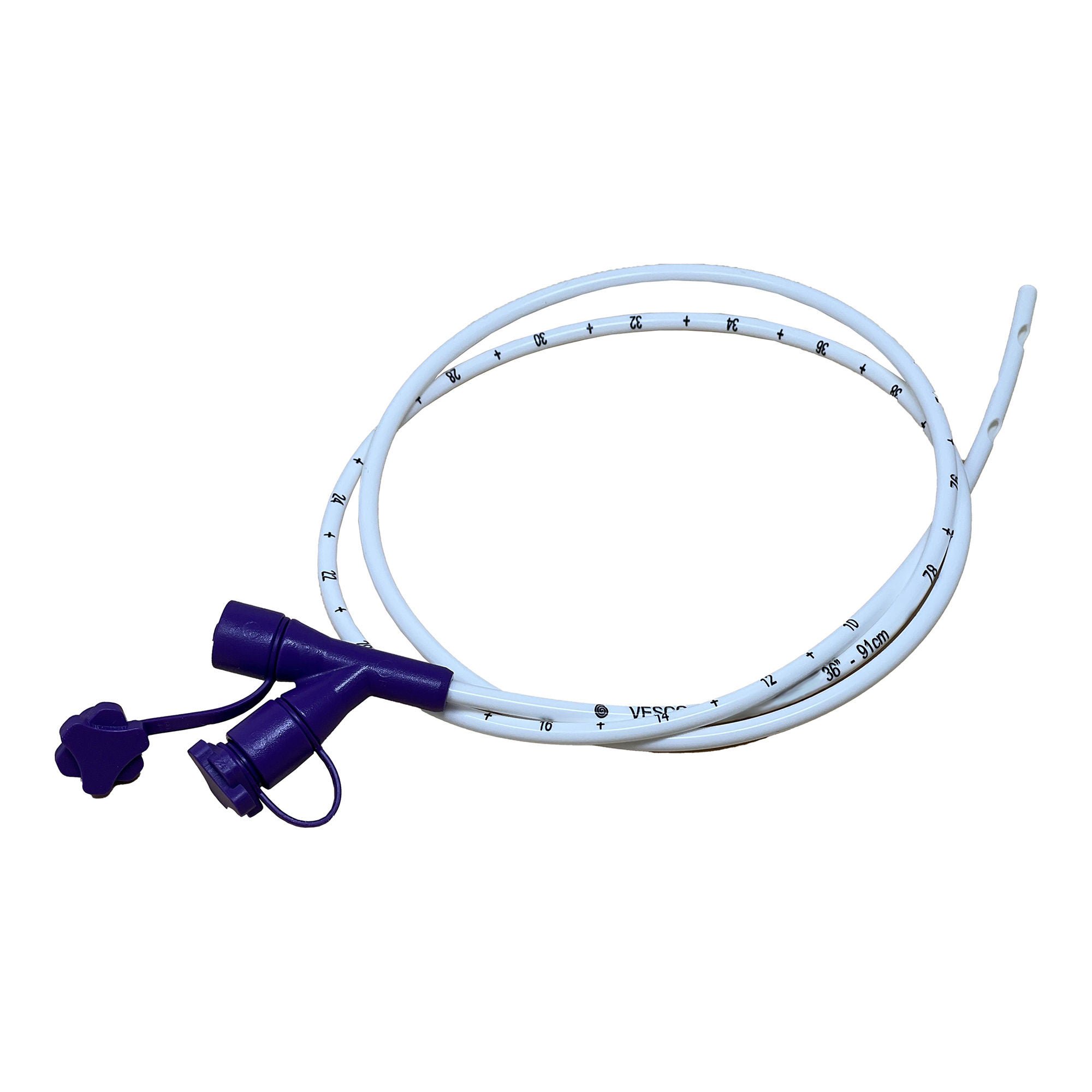 Vesco Medical - VED-29110 Nasogastric Feeding Tube 10 Fr. 36 Inch Tube Polyurethane NonSterile
