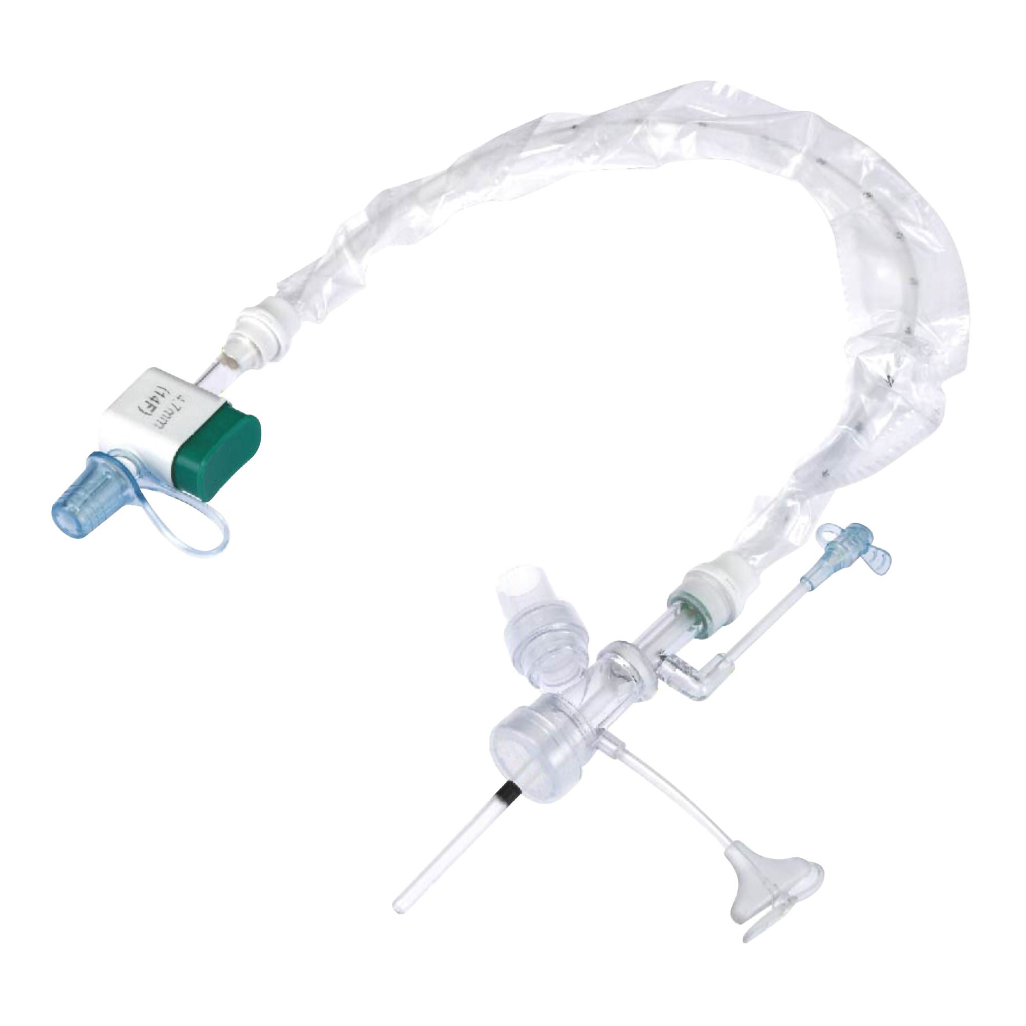 Sunset Healthcare - VEN46011400 Closed Suction Catheter Tracheostomy Type Closed Style 14 Fr. Sterile