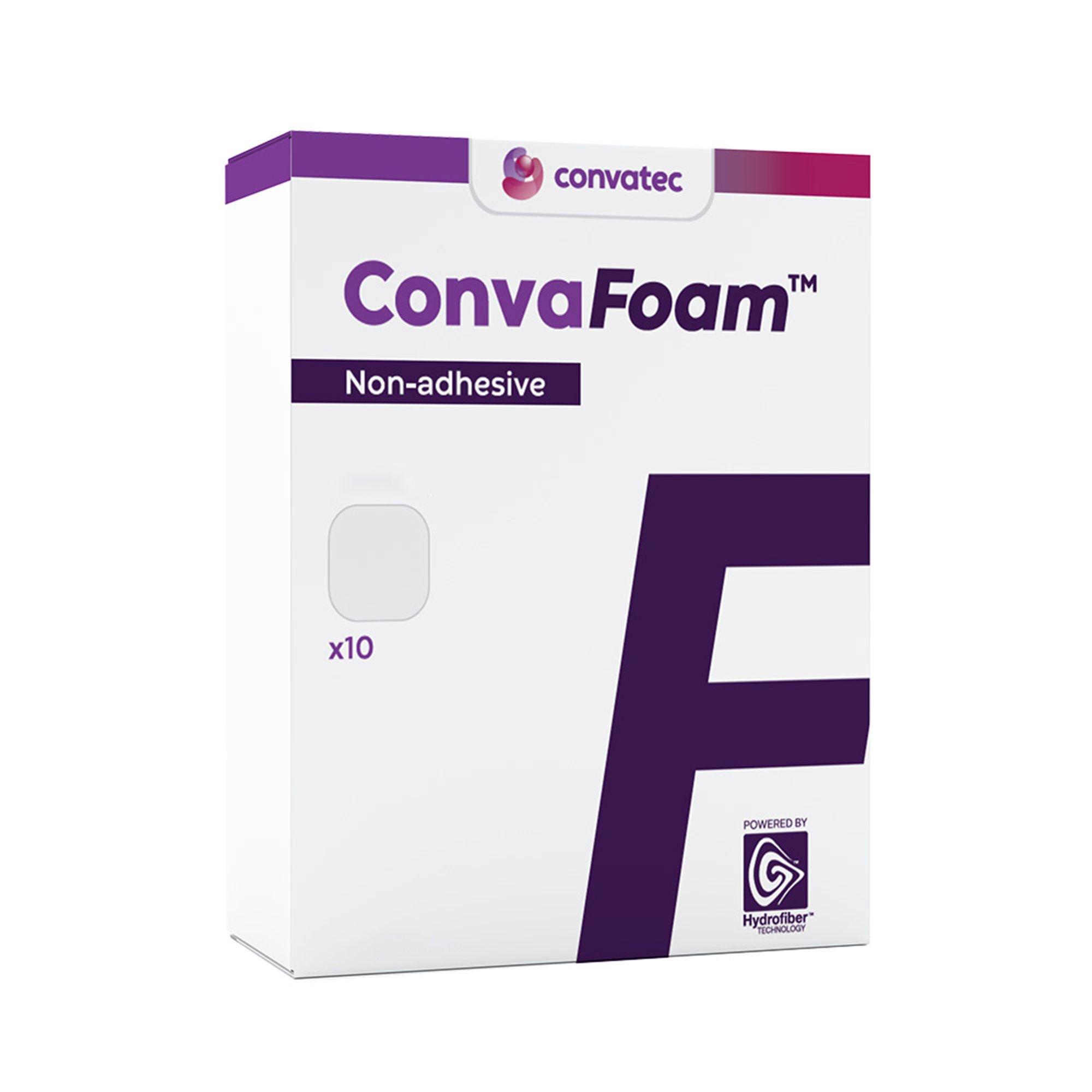 ConvaTec - 423355 Foam Dressing ConvaFoam™ Non-Adhesive 4 X 4 Inch Without Border Film Backing Nonadhesive Square Sterile