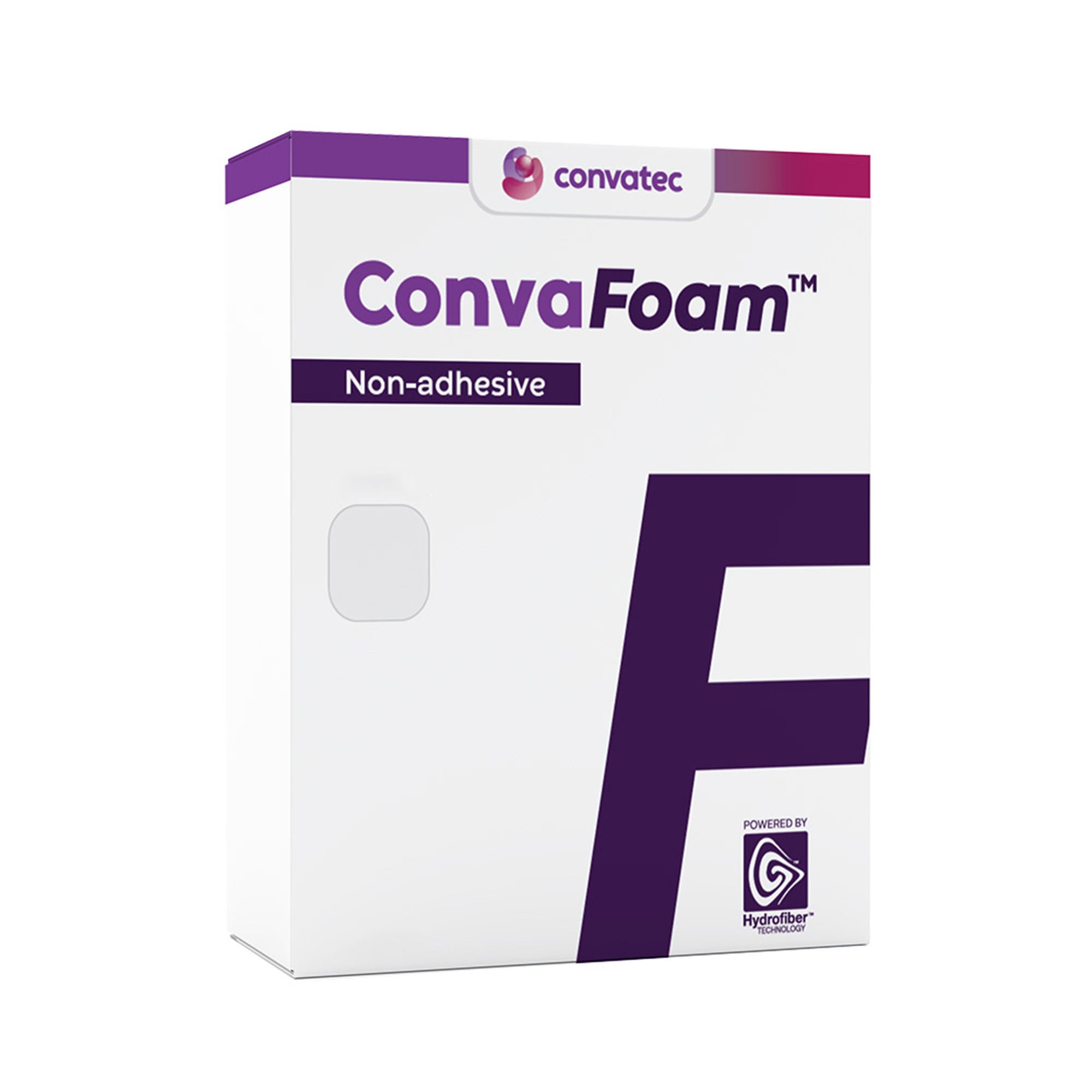 ConvaTec - 423357 Foam Dressing ConvaFoam™ Non-Adhesive 6 X 6 Inch Without Border Film Backing Nonadhesive Square Sterile