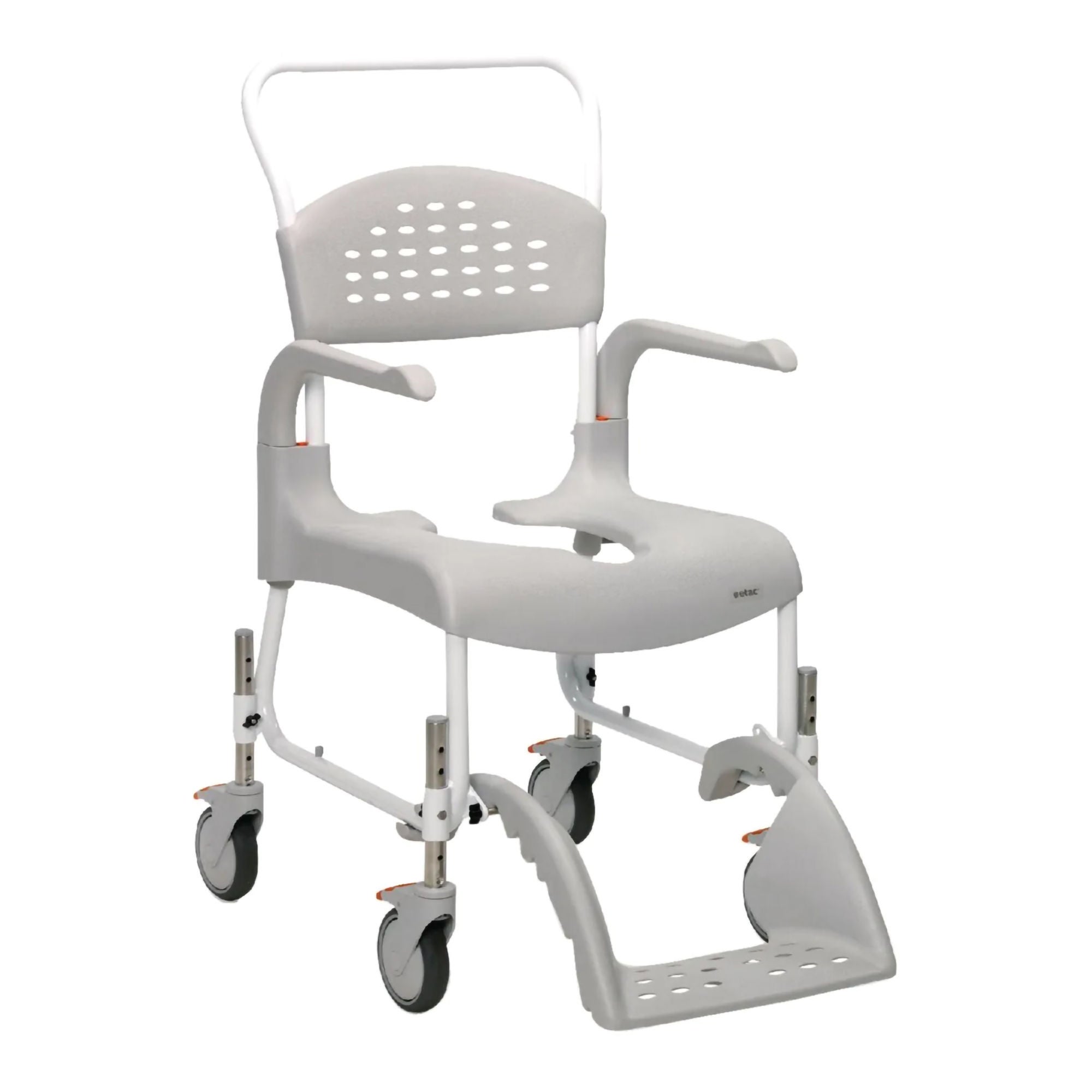Performance Health - 081331016 Commode / Shower Chair Etac Swing-Away Arms Steel Frame With Backrest 19 Inch Seat Width 285 lbs. Weight Capacity