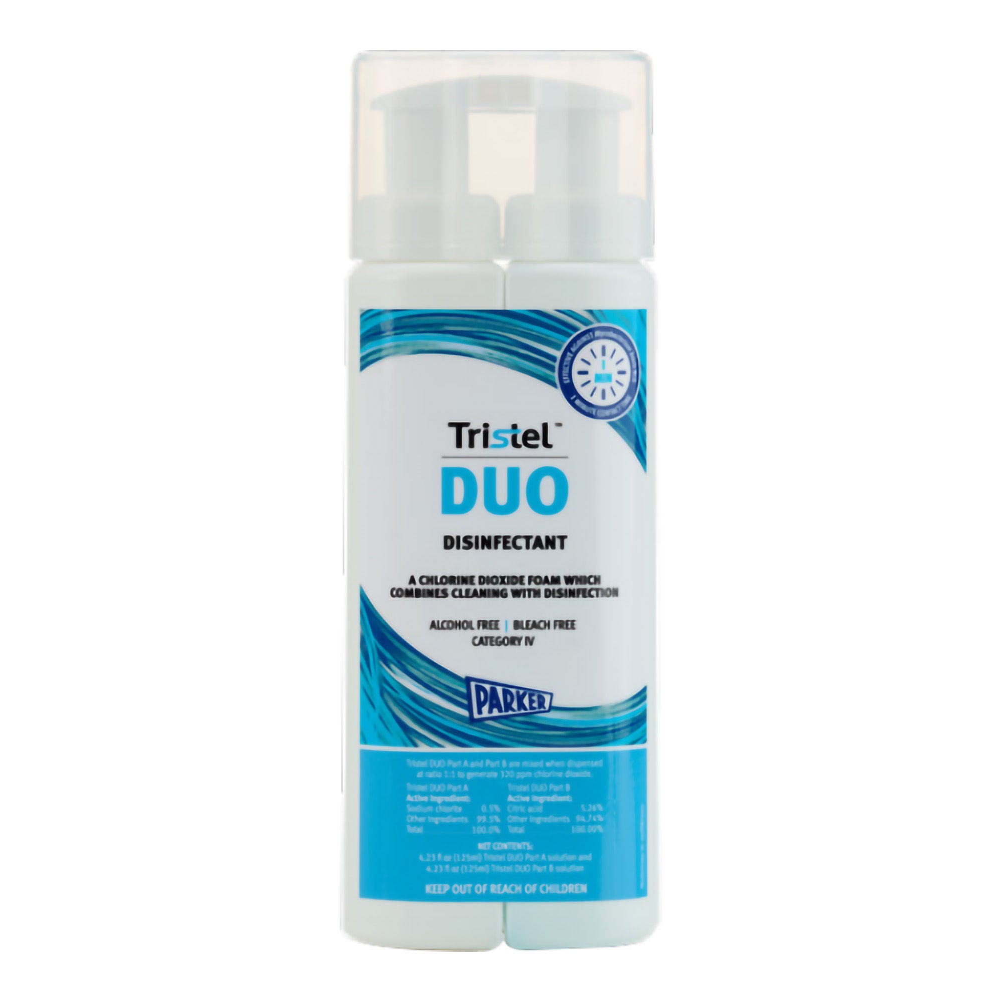 Parker Labs - 41-25 Surface Disinfectant Cleaner Tristel™ DUO Bactericidal Pump Spray Liquid 4.2 oz. Bottle Chlorine Scent NonSterile