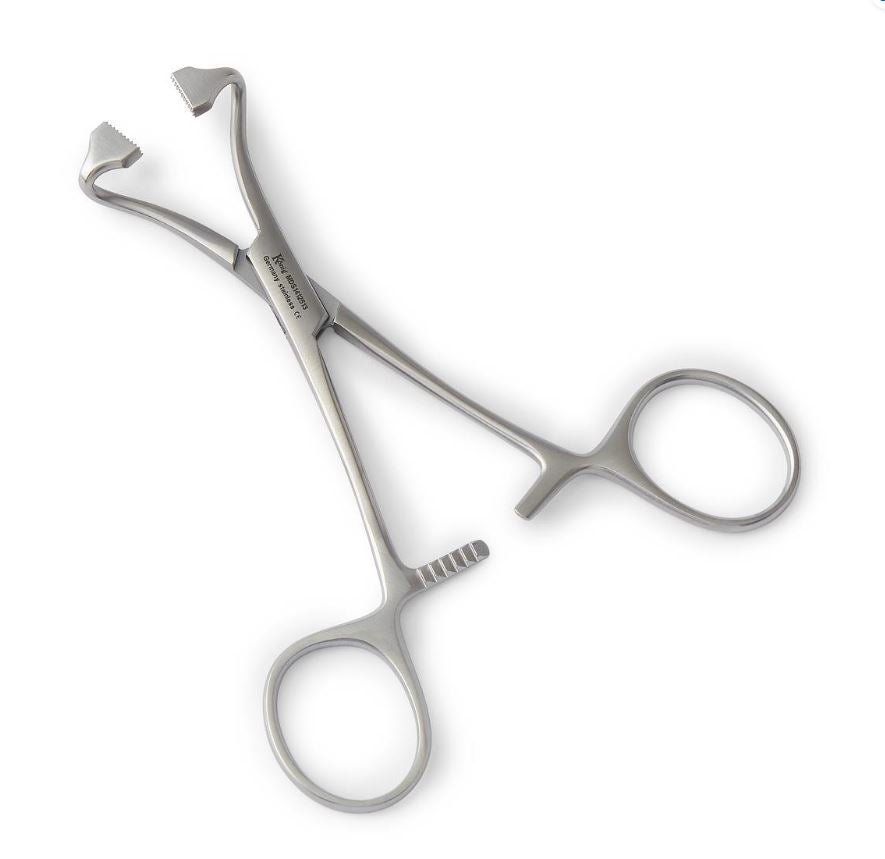 Medline - MDS1412513 Towel Clamp Konig 5-1/4 Inch Length German Stainless Steel