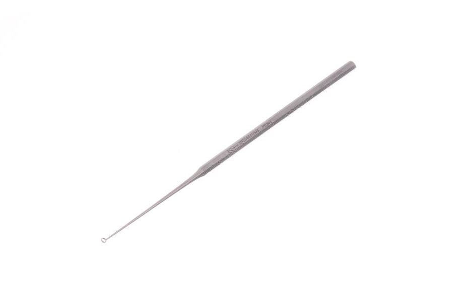 Medline - MDS4411503 Ear Curette Buck 6-1/2 Inch Length Hexagonal Handle Size 3 Tip Angled Blunt Loop Tip