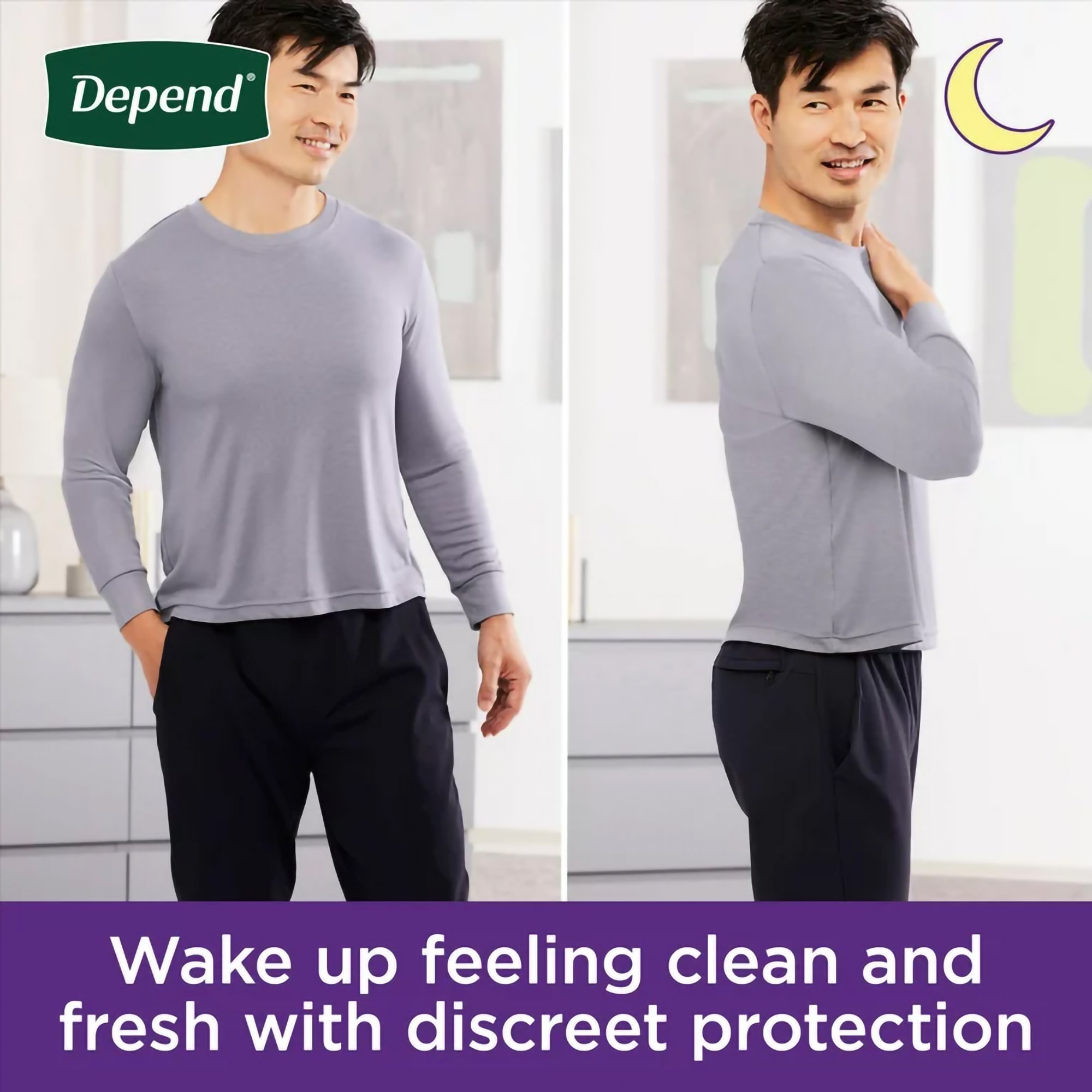 Kimberly Clark 55156 - Depend® Night Defense® Absorbent Underwear for Men, Small/Medium - 16/Pack, 64/Case