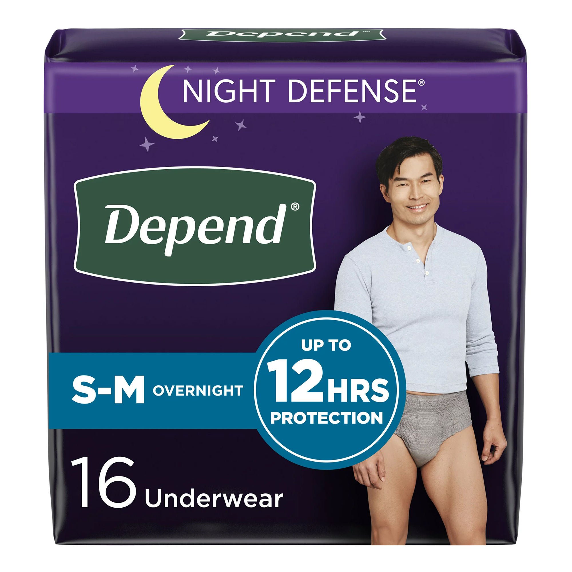 Kimberly Clark - 55156 Depend® Night Defense® Absorbent Underwear for Men