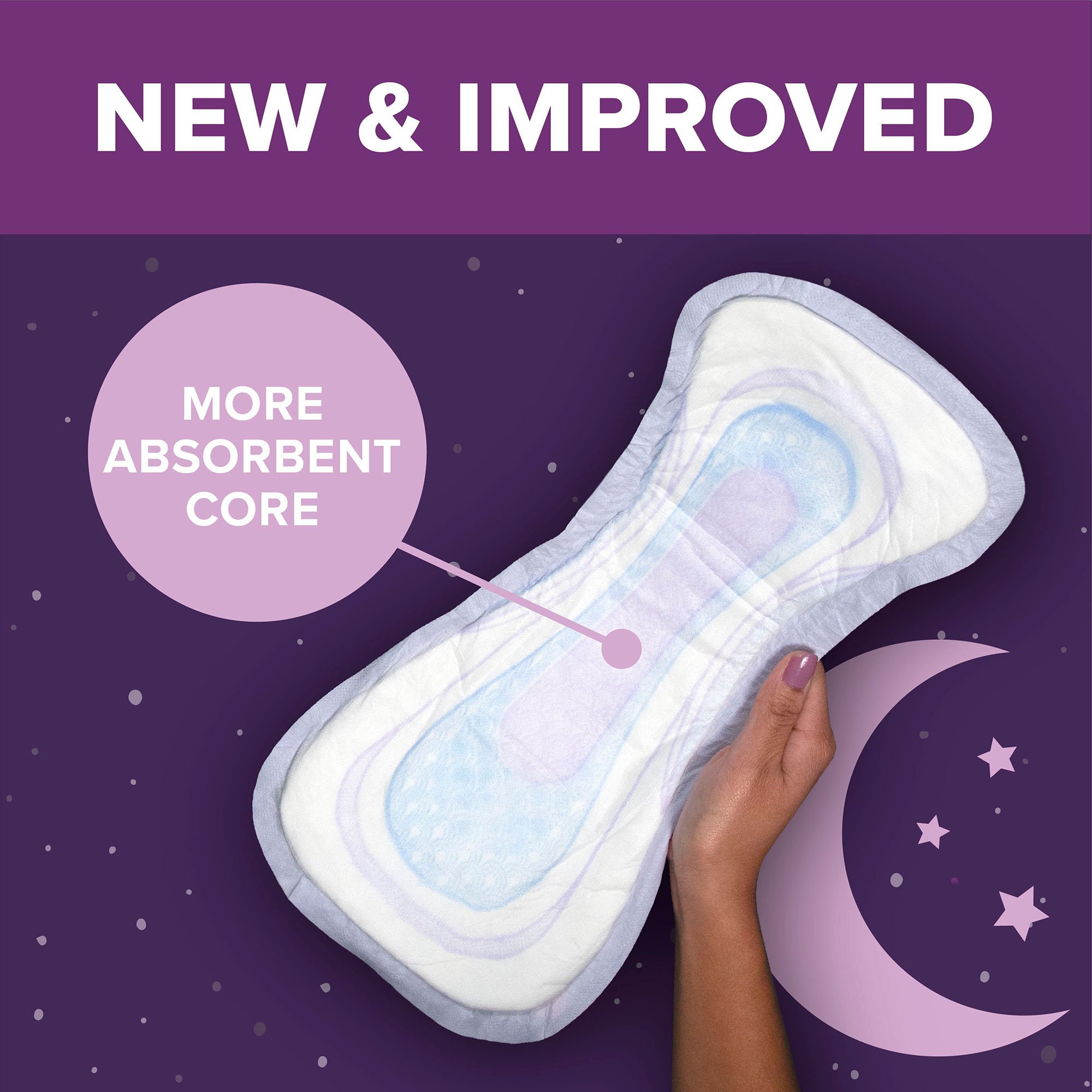Kimberly Clark 54943 - Poise® Fresh Protection™ Overnight Bladder Control Pads - 22/Pack, 44/Case