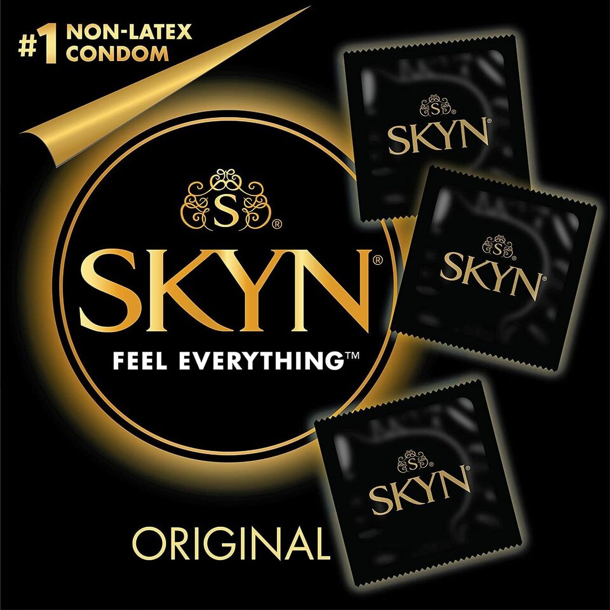 Sxwell USA 210174 - SKYN® Original Lubricated Polyisoprene Condom - 1000/Case