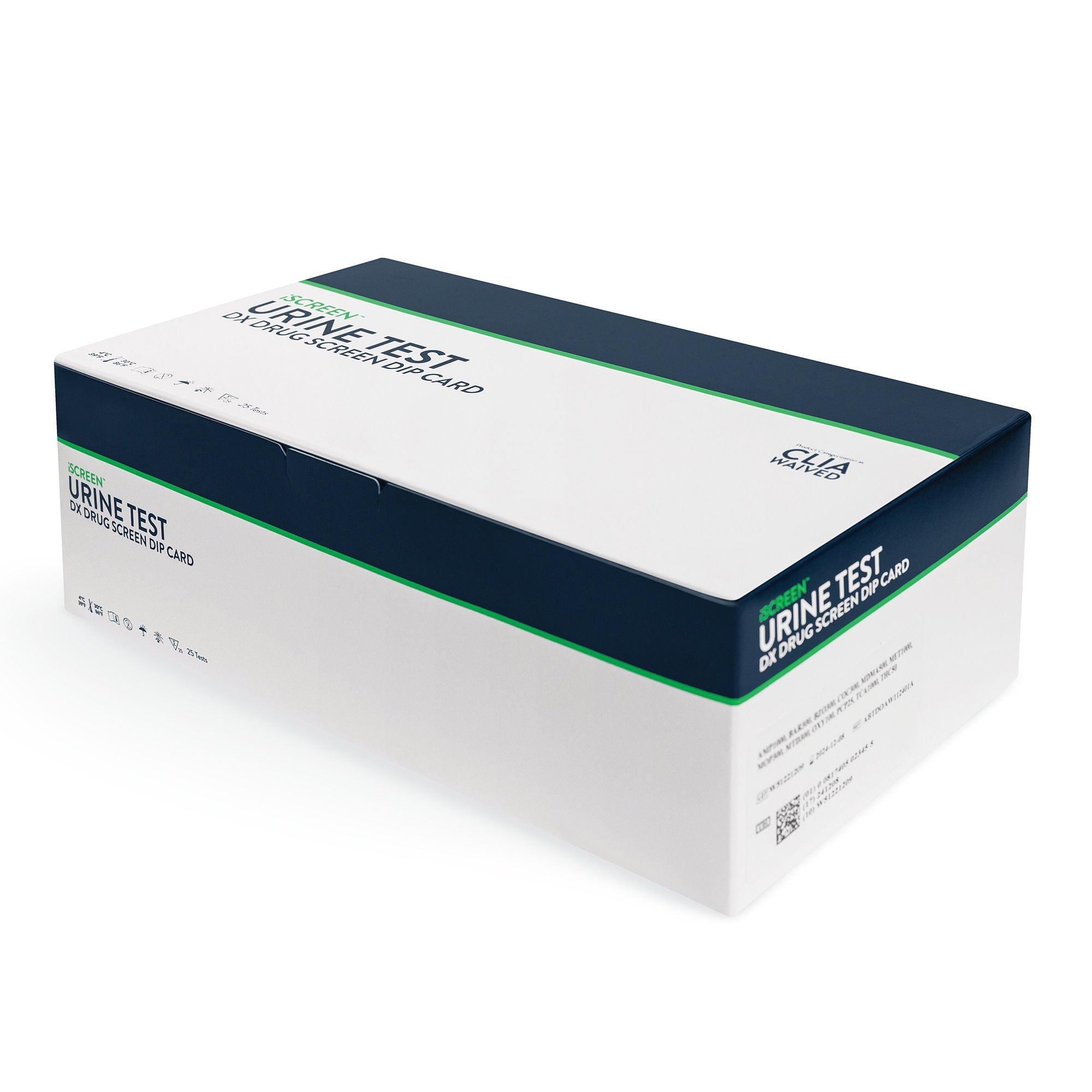 Abbott Rapid Dx North America LLC - ABTDOAW112402B Drugs of Abuse Test Kit iScreen® AMP, BAR, BZO, BUP, COC, mAMP/MET, MDMA, OPI300, MTD, OXY, PCP, THC 25 Tests CLIA Waived