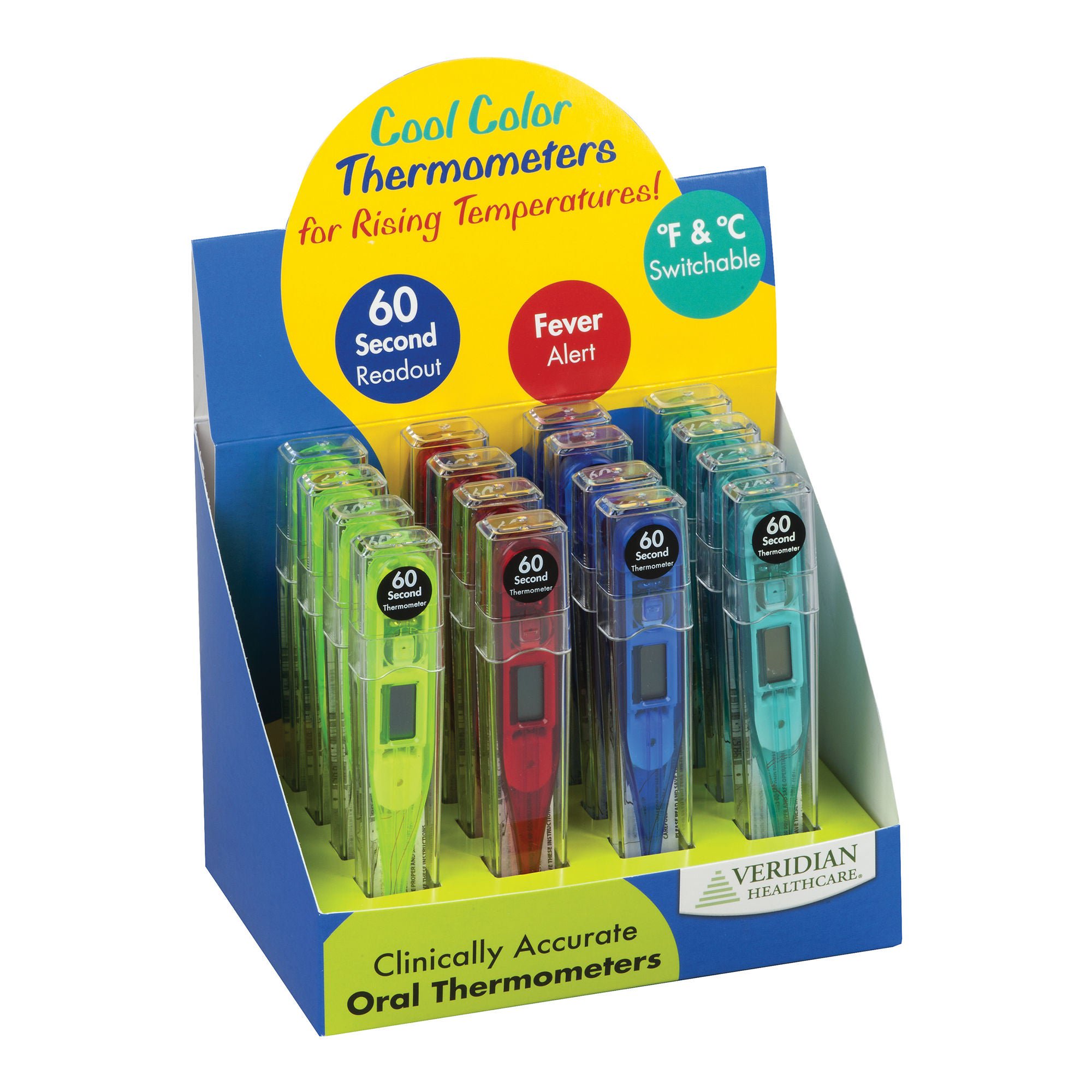 Veridian Healthcare LLC - 08-301VC 60 Second Digital Thermometers