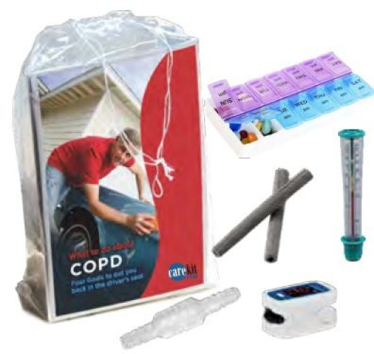 Florida Medical Sales - CK-22160 Respiratory Patient Care Kit COPD with Peack Flow Meter Care Kit