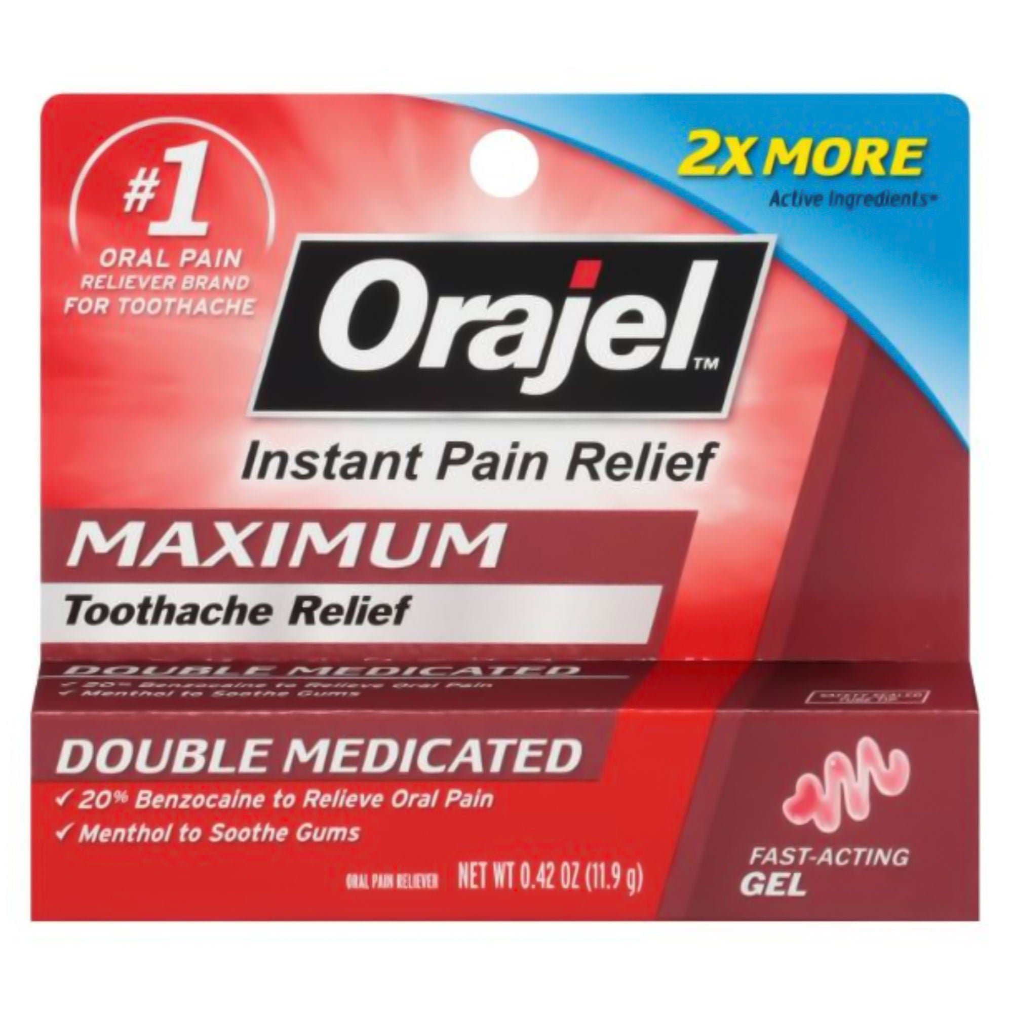 Church and Dwight - 31031043028 Orajel™ 2X Toothache & Gum Medicated Gel