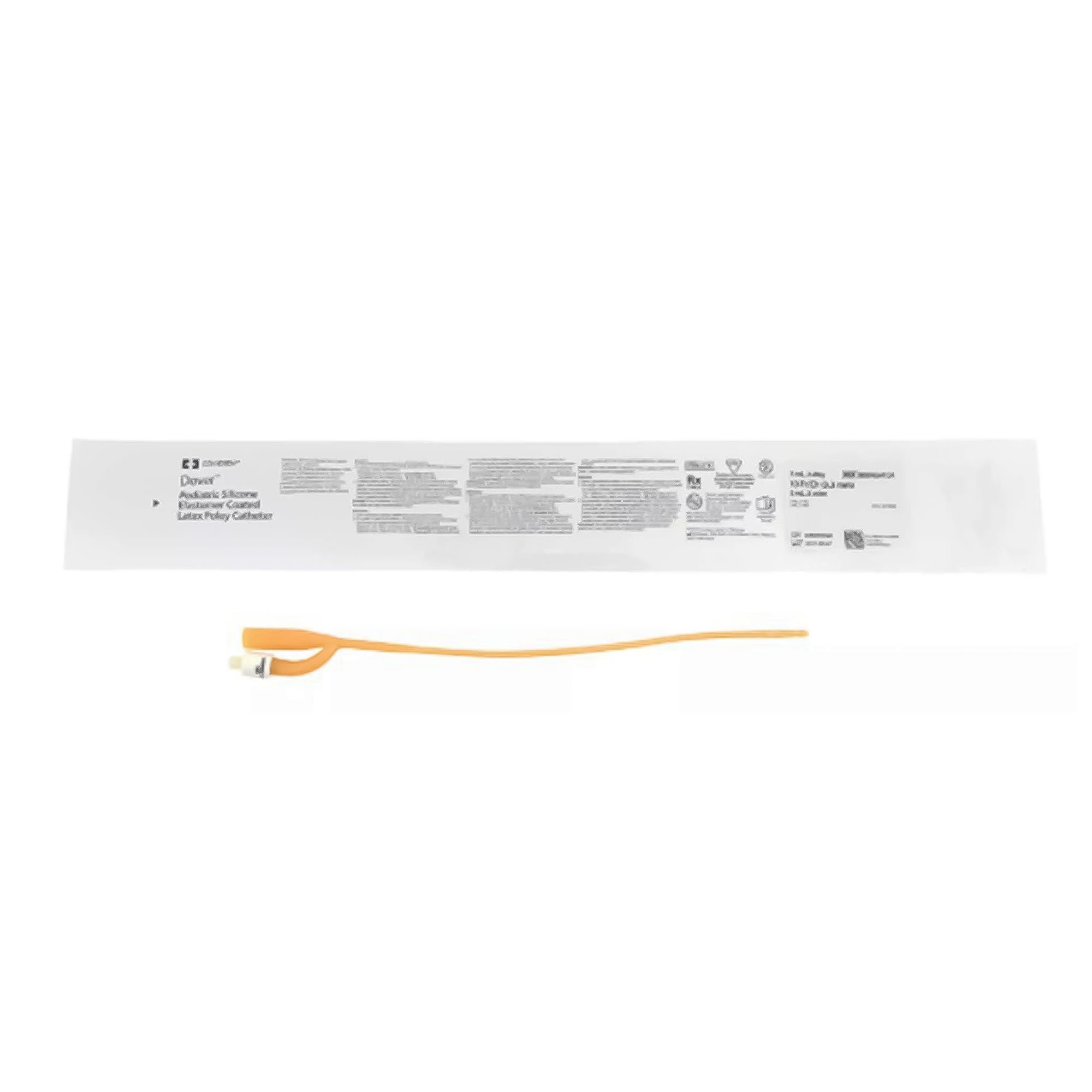 Cardinal - 8887654104 Foley Catheter Dover™ 2-Way Standard Tip 3 cc Balloon 10 Fr. Silicone Elastomer Coated Latex