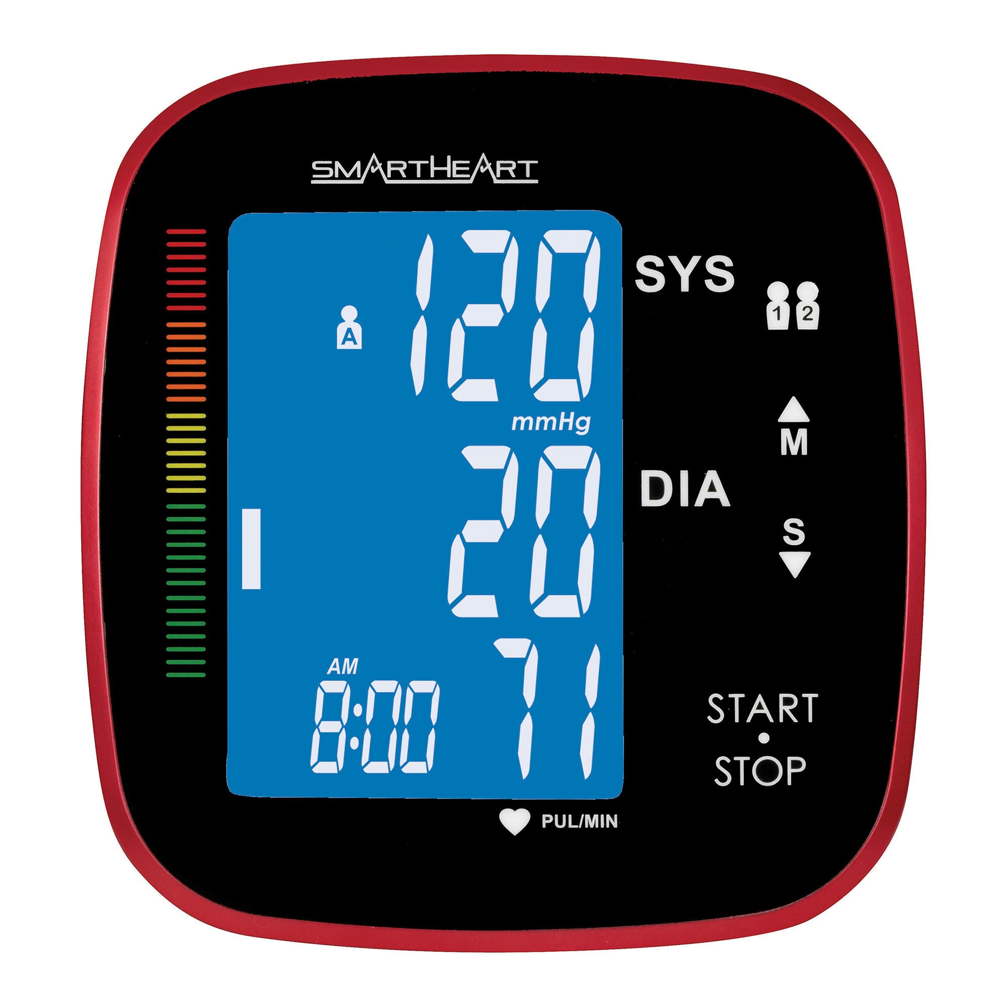Veridian Healthcare LLC - 01-571 Home Automatic Digital Blood Pressure Monitor Smartheart Adult Cuff Arm Nylon Cuff 22 to 42 cm Desk Model