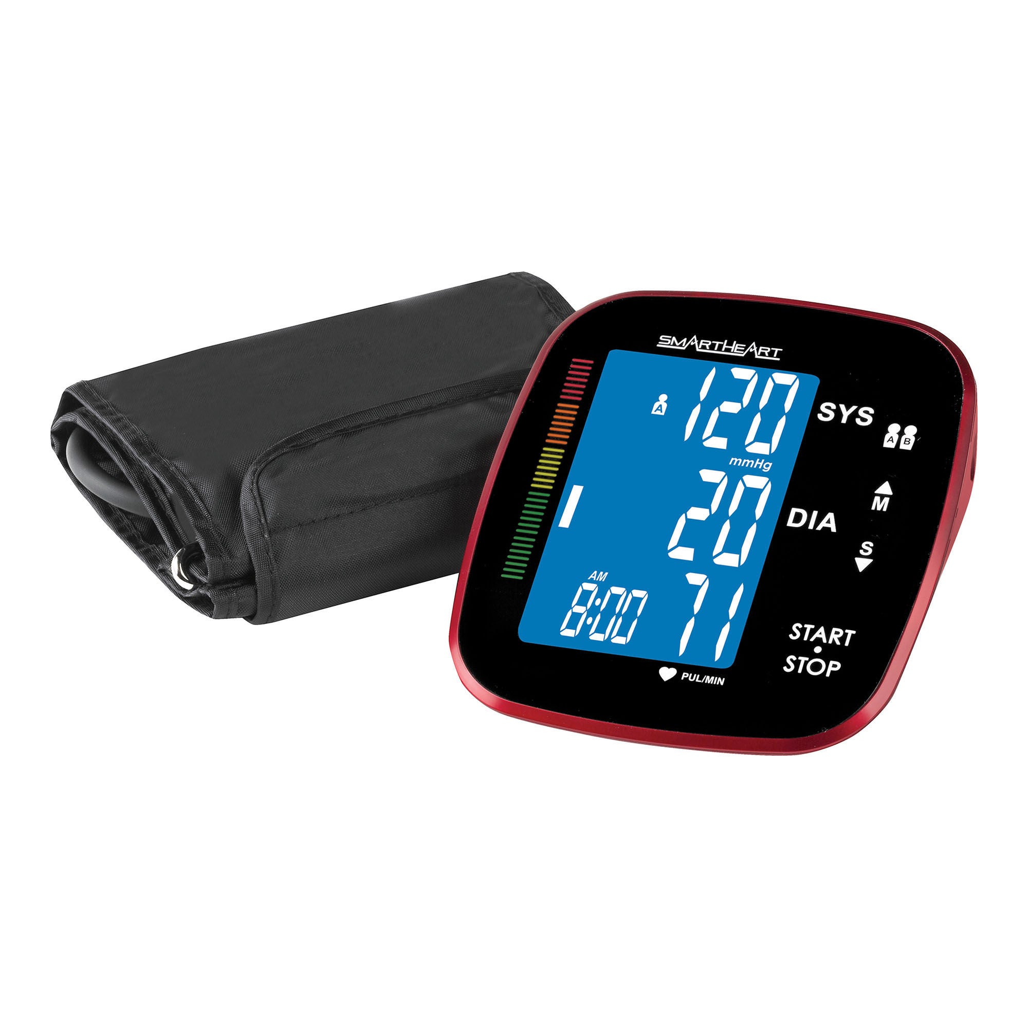 Veridian Healthcare LLC - 01-571 Home Automatic Digital Blood Pressure Monitor Smartheart Adult Cuff Arm Nylon Cuff 22 to 42 cm Desk Model