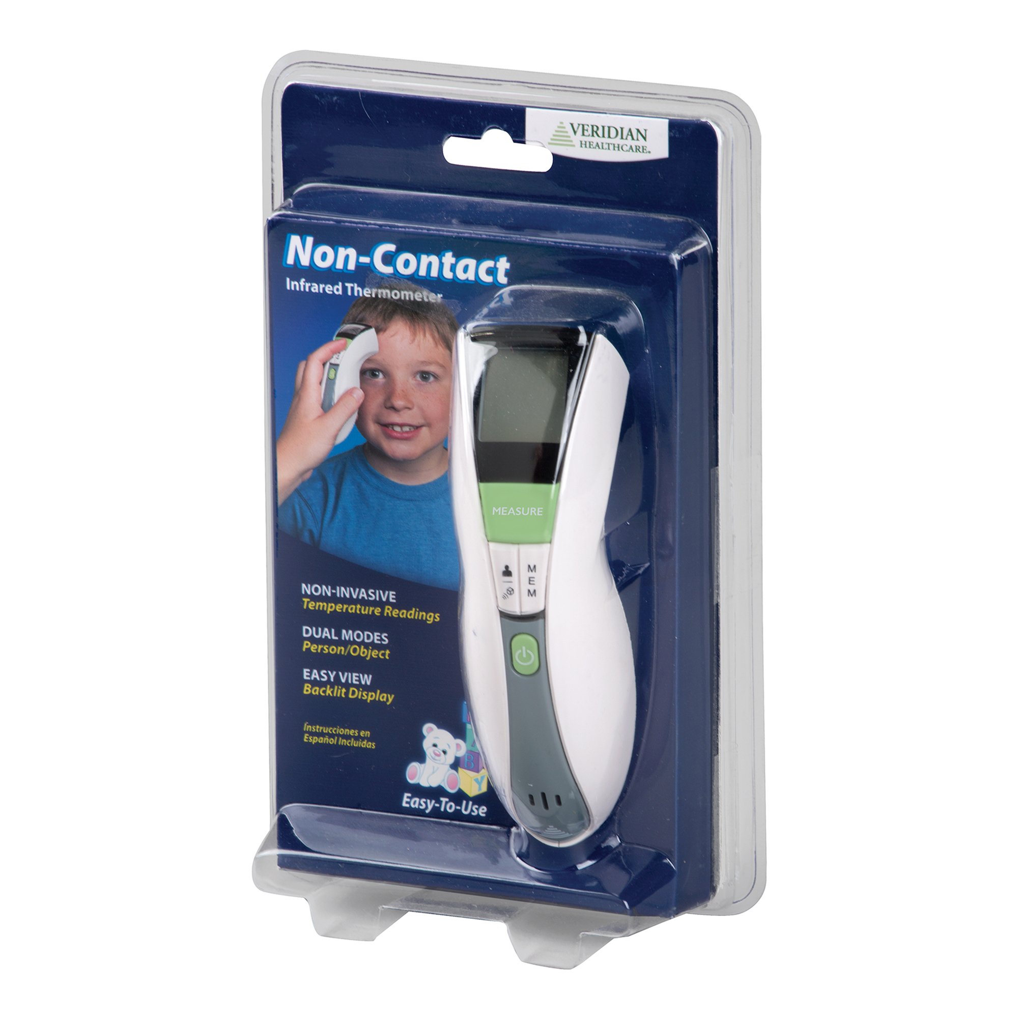Veridian Healthcare LLC 09-349 - Veridian Non-Contact Infrared Forehead Thermometer - 1/Each, 24/Case