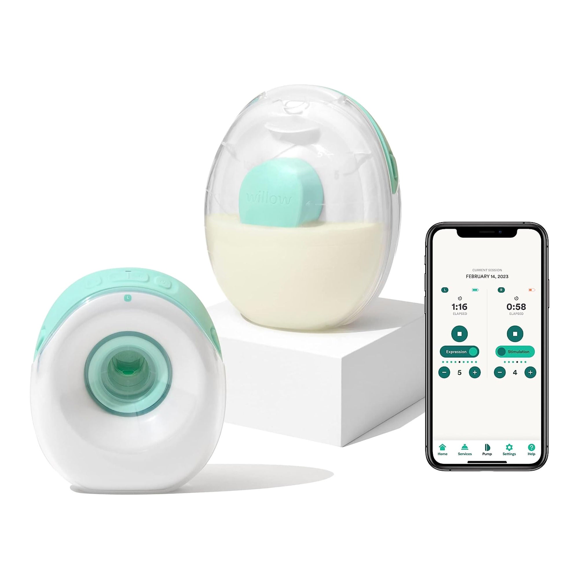 Willow Innovations Inc - PDL60 Willow Go™ Wearable Double Electric Breast Pump Kit