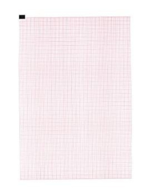 Nihon Kohden America - A/PA-9100Z Recording Chart Paper Nihon Kohden™ Z-Fold Red Grid