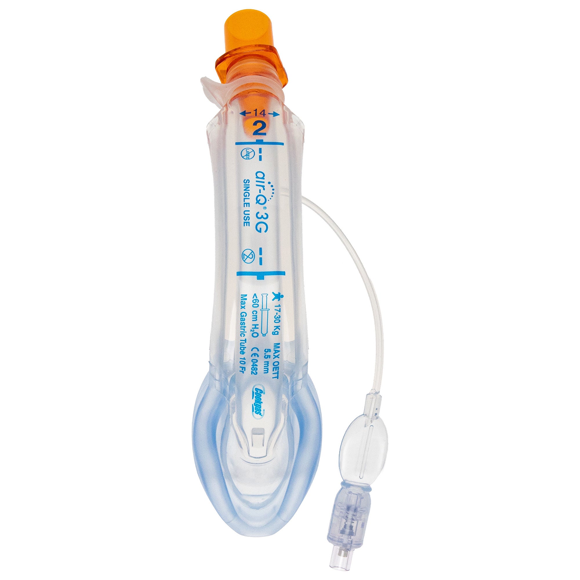 Sun Med - 50205 Curved Laryngeal Mask Air-Q3 Size 2 Silicone Single Patient Use Sterile