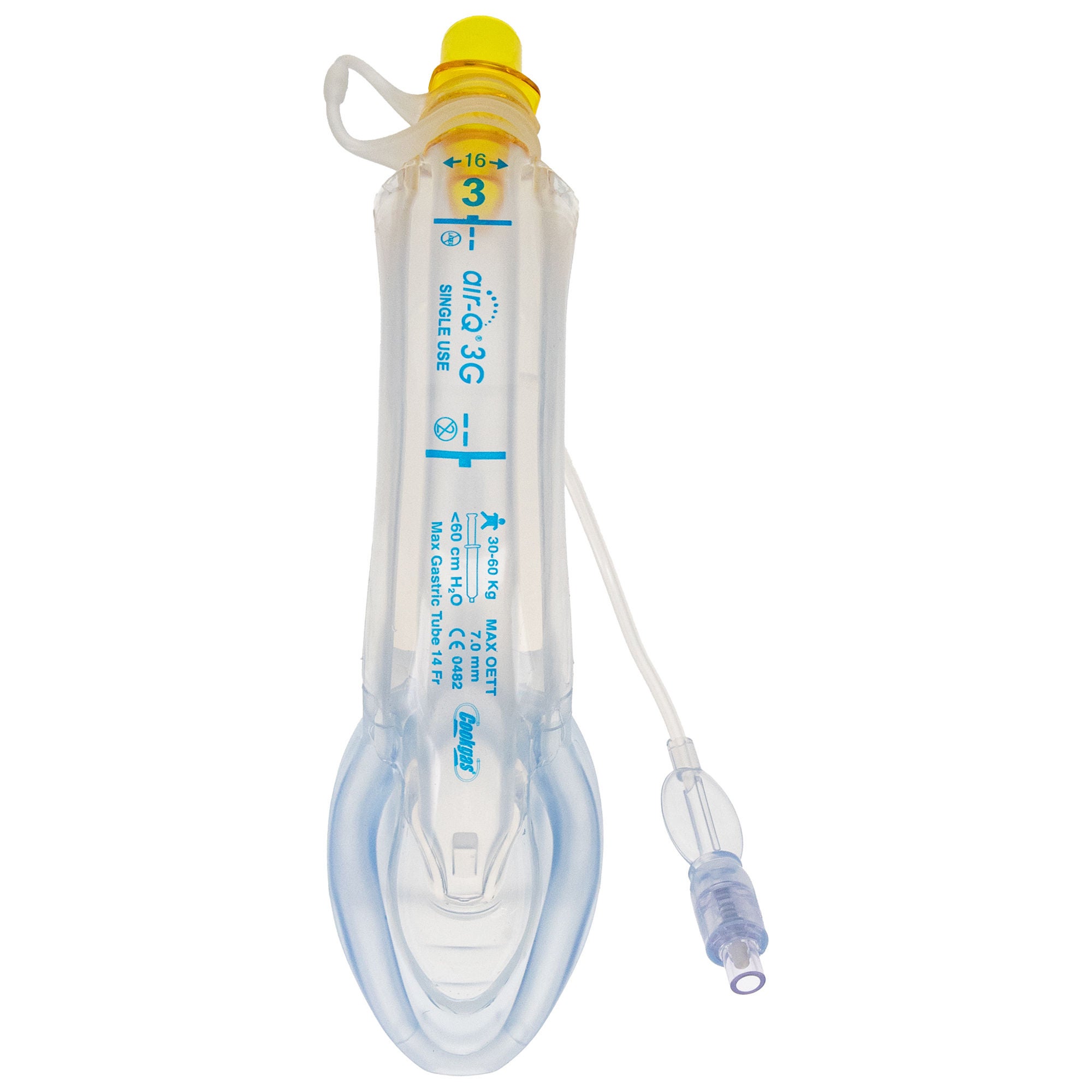 Sun Med - 50305 Curved Laryngeal Mask Air-Q3 Size 3 Silicone Single Patient Use Sterile