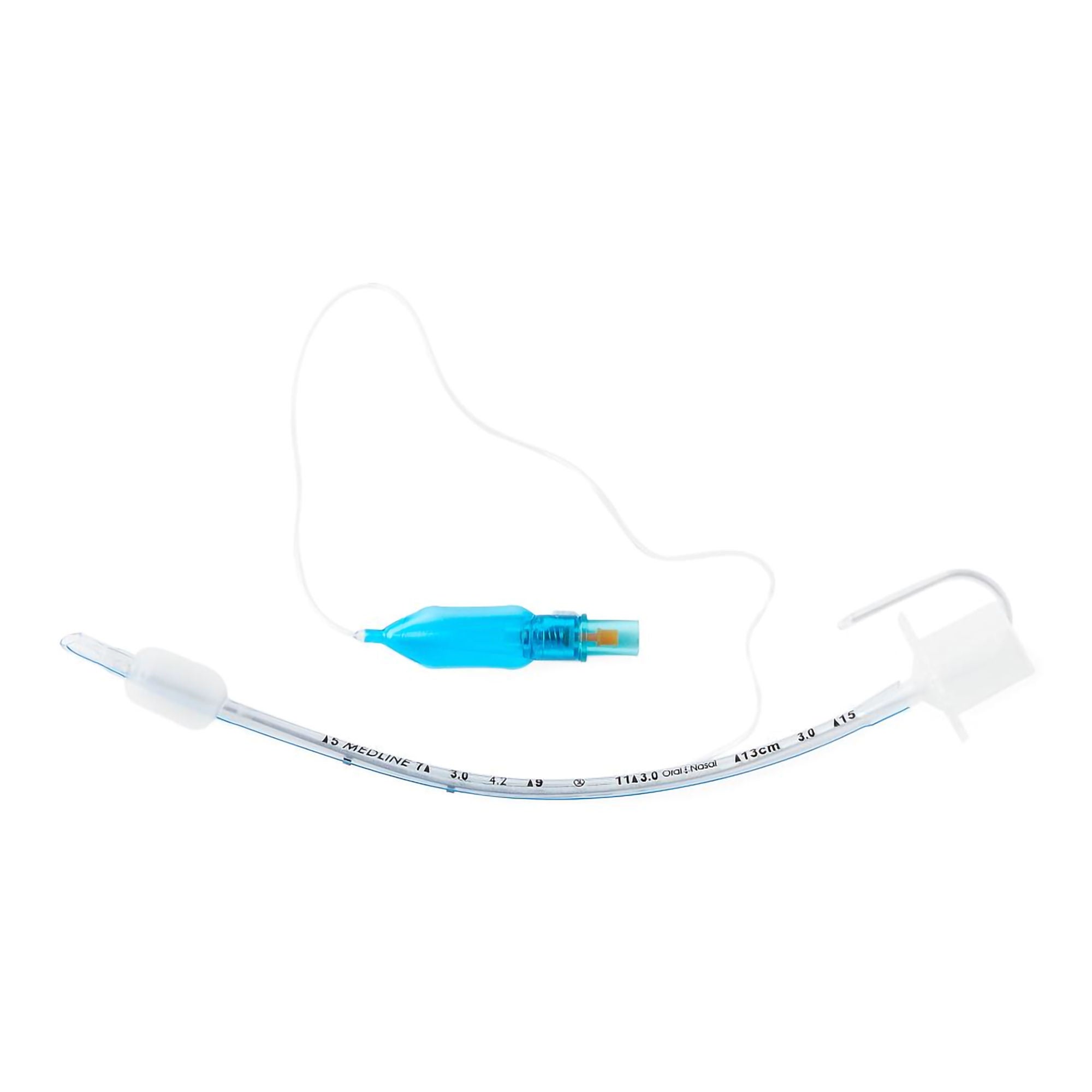 Medline - DYNJAETC30S Cuffed Endotracheal Tube Curved 3.0 mm ID Neonate Murphy Eye