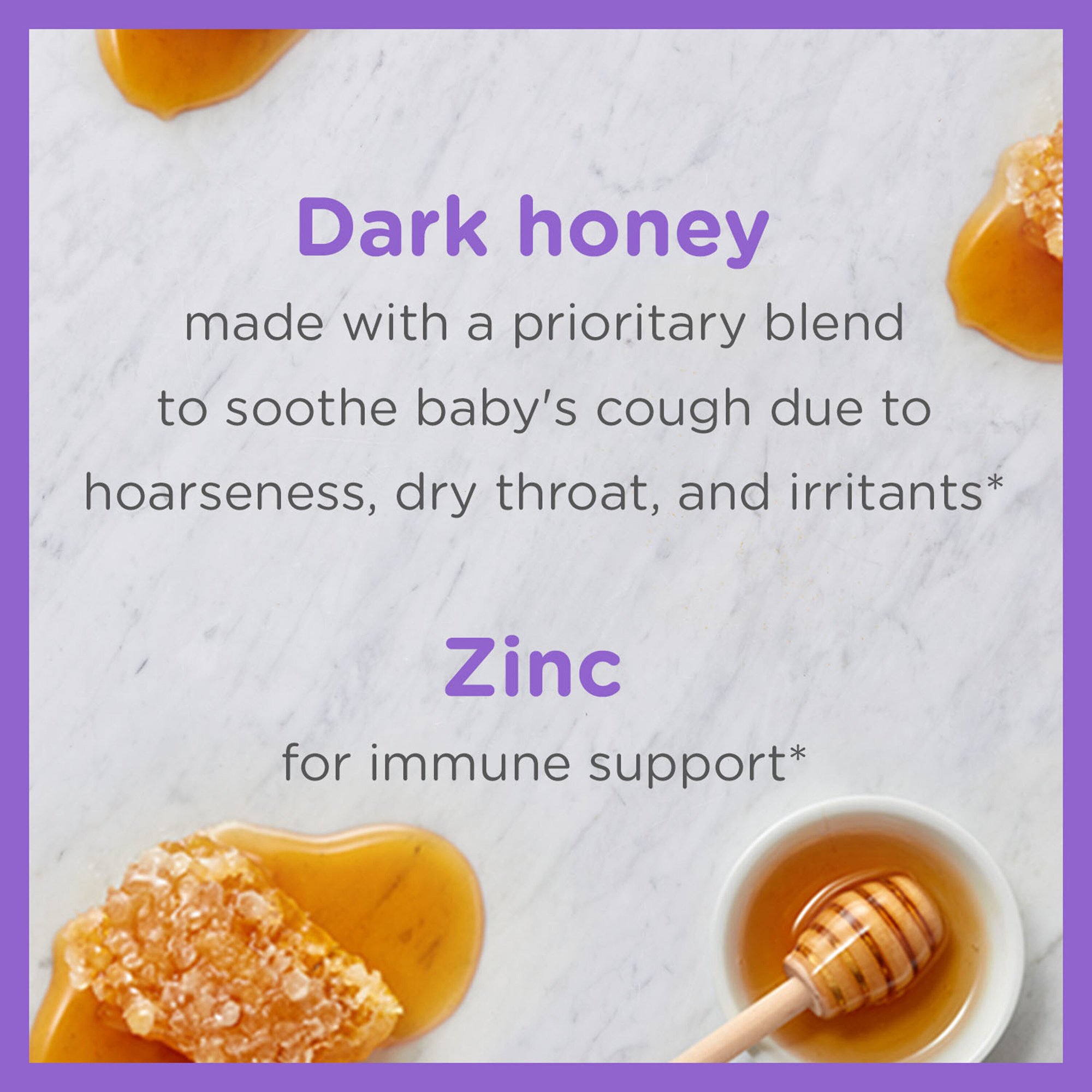 J & J Sales 89723370902 - Zarbee's Baby Cough Syrup + Immune Natural Cherry - 1/Each