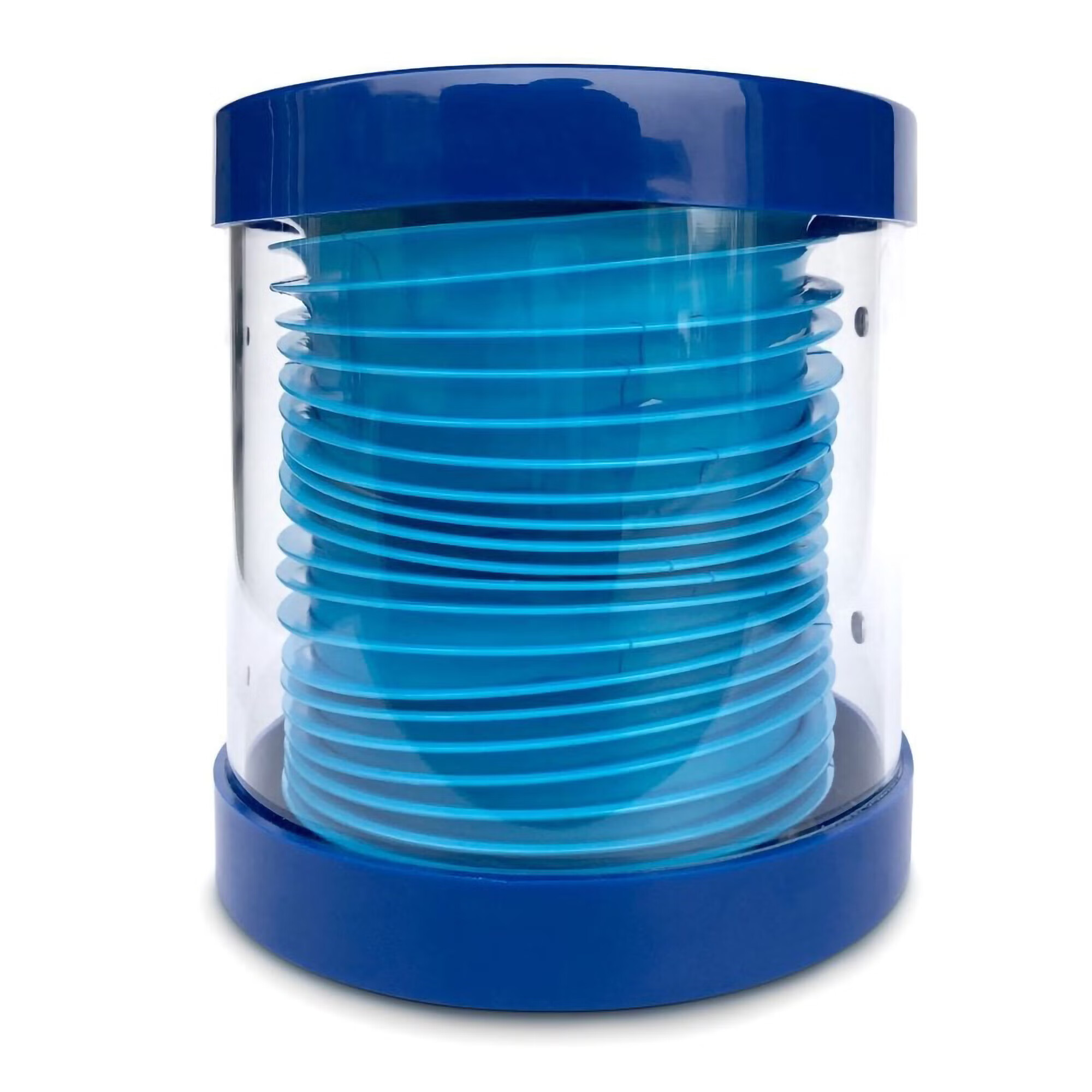 ASP Global LLC - G700 Emesis Bag Dispenser Clear / Blue Manual Pull 24 Bags Wall Mount