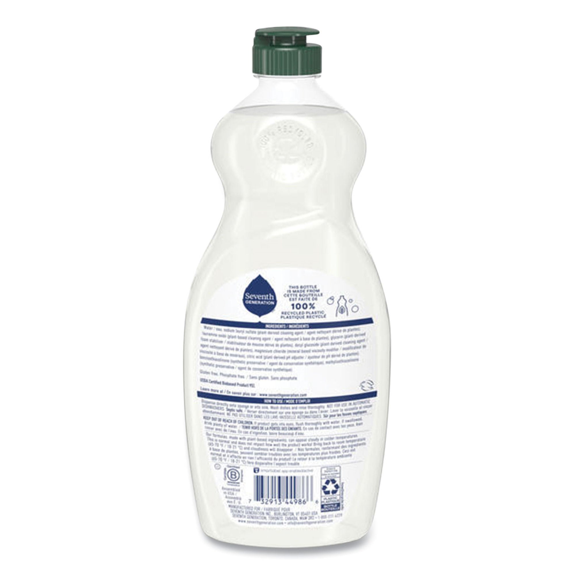 Essendant Co-United Stationers - SEV44986CT Dish Detergent Seventh Generation™ 19 oz. Bottle Liquid Unscented