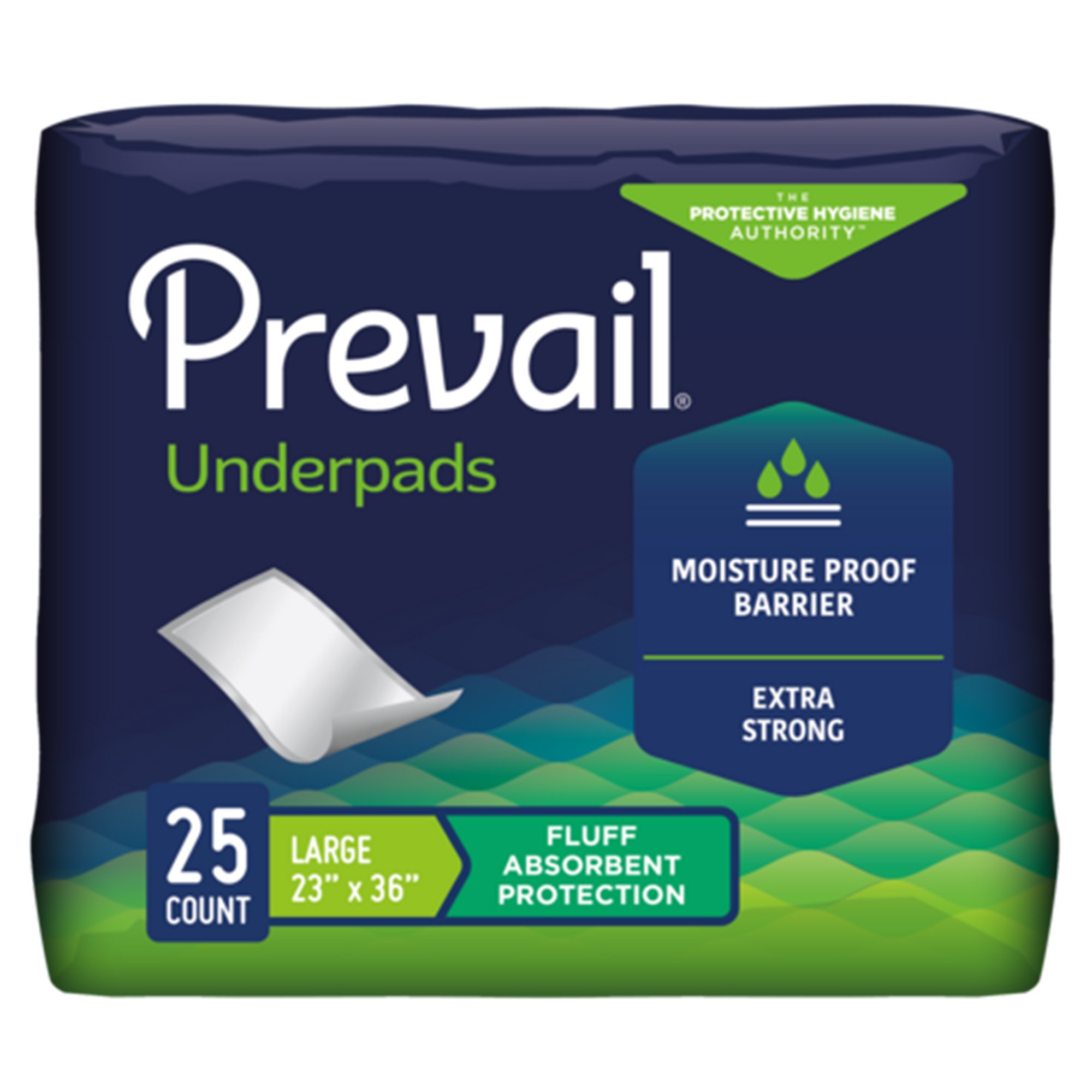 First Quality Products LLC UP-150-2 - Prevail® Total Care™ Fluff Underpads, Large - 25/Pack, 150/Case
