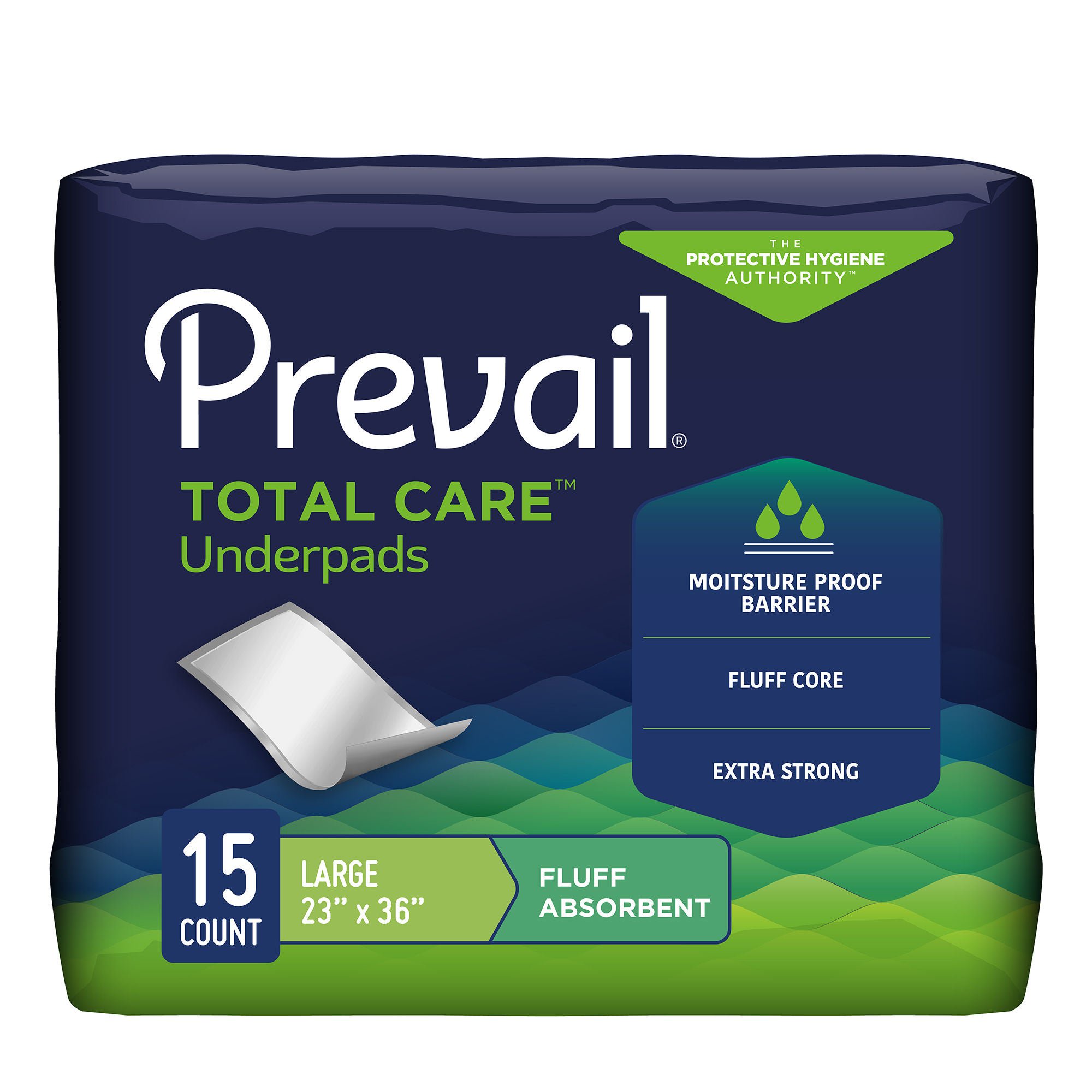 First Quality Products LLC - UP-120/1 Prevail® Total Care™ Fluff Underpads