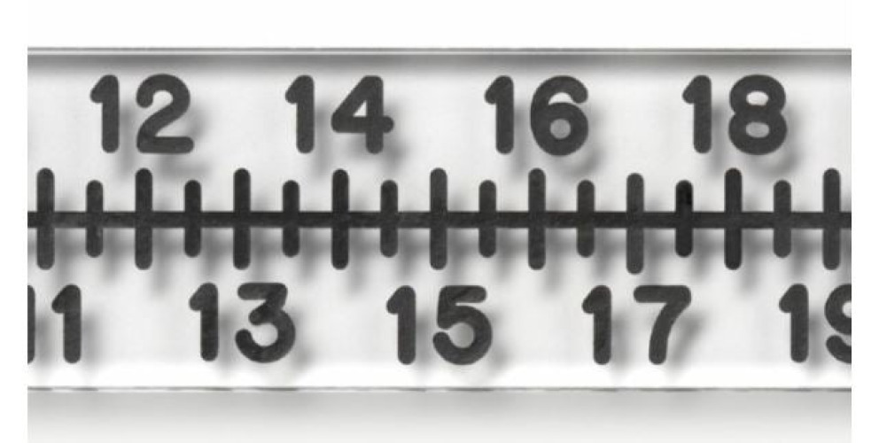 Z&Z Medical Inc - SAC-115 Accessories for X-Ray Z&Z Medical XRay Lead Radiopaque Ruler For use with Radiopaque X-Ray Lead Ruler (Acrylic)
