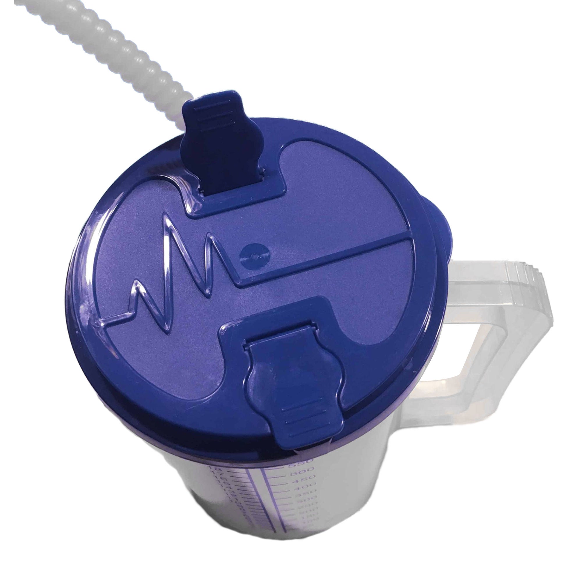 Medegen Medical Products LLC - HLID-01 Drinking Mug Lid For H204-01 and H205-01 Insulated Mugs Blue Polypropylene Reusable