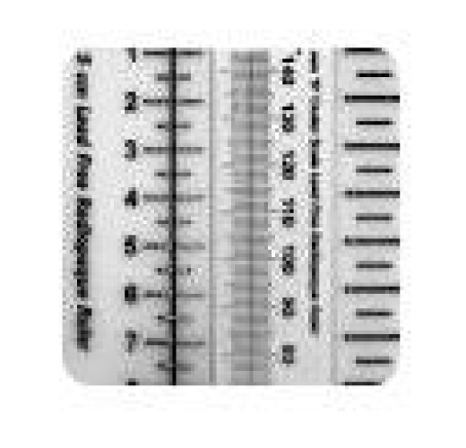 Cone Instruments - 201502-CO Diagnostic Lead Ruler 1/16 X 2 Inch For use with Radiopaque X-Ray