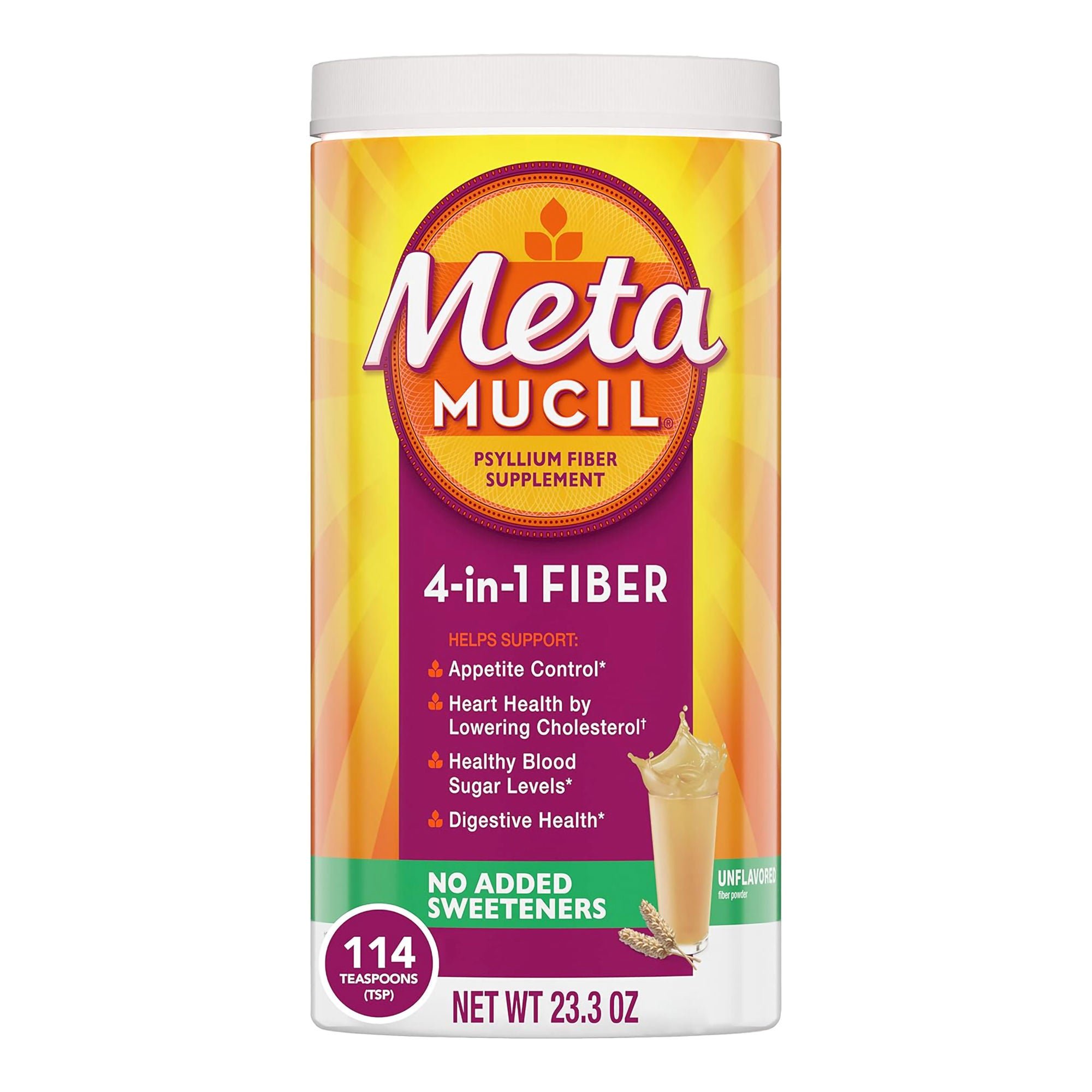 Procter & Gamble - 37000045405 Metamucil 4 in 1 Fiber Powder Unflavored