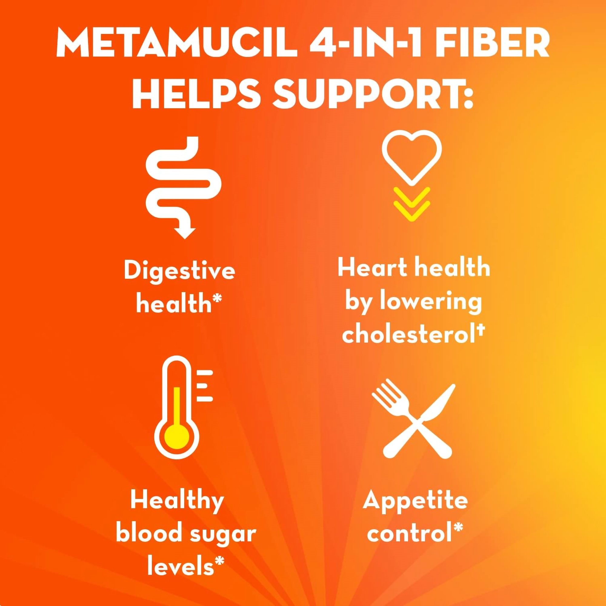 Procter & Gamble 37000045405 - Metamucil 4 in 1 Fiber Powder Unflavored - 1/Each