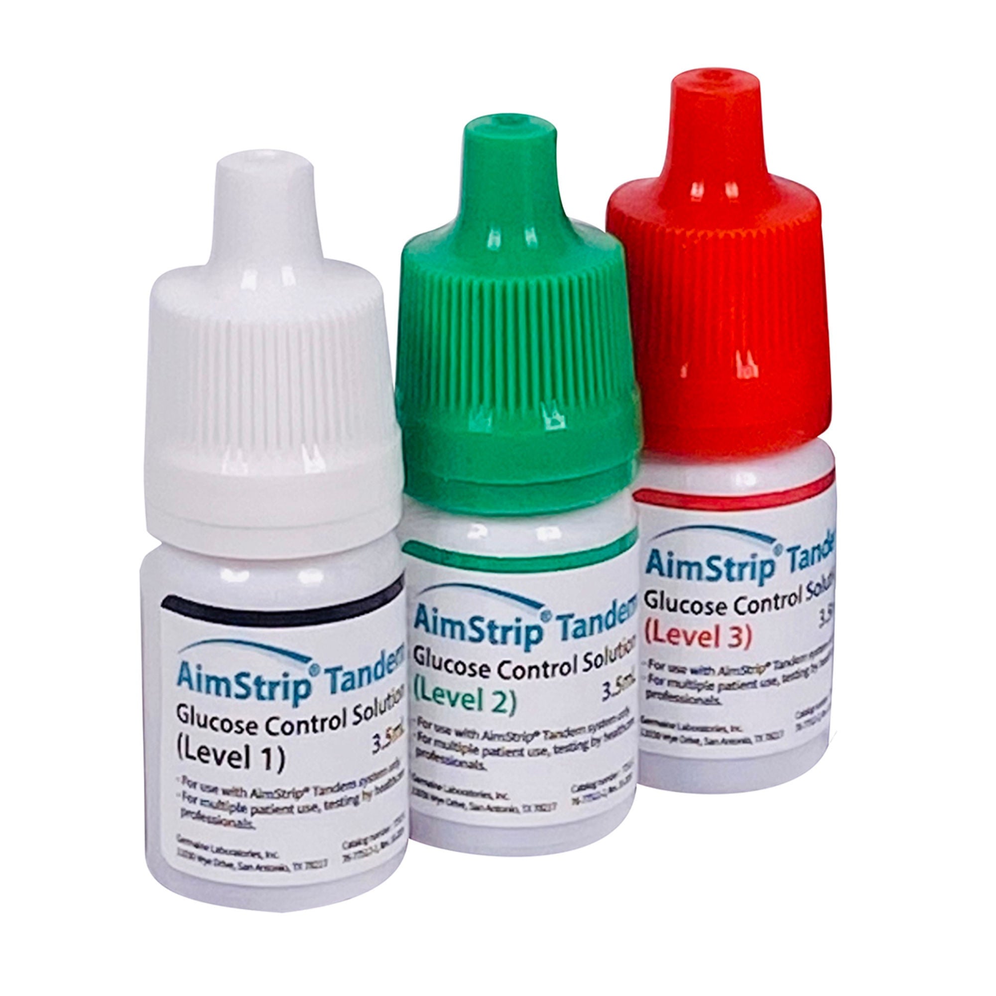 Germaine Laboratories Inc - 77512 Blood Glucose Control Solution Germaine™ 3.5 mL Level 1, 2 & 3
