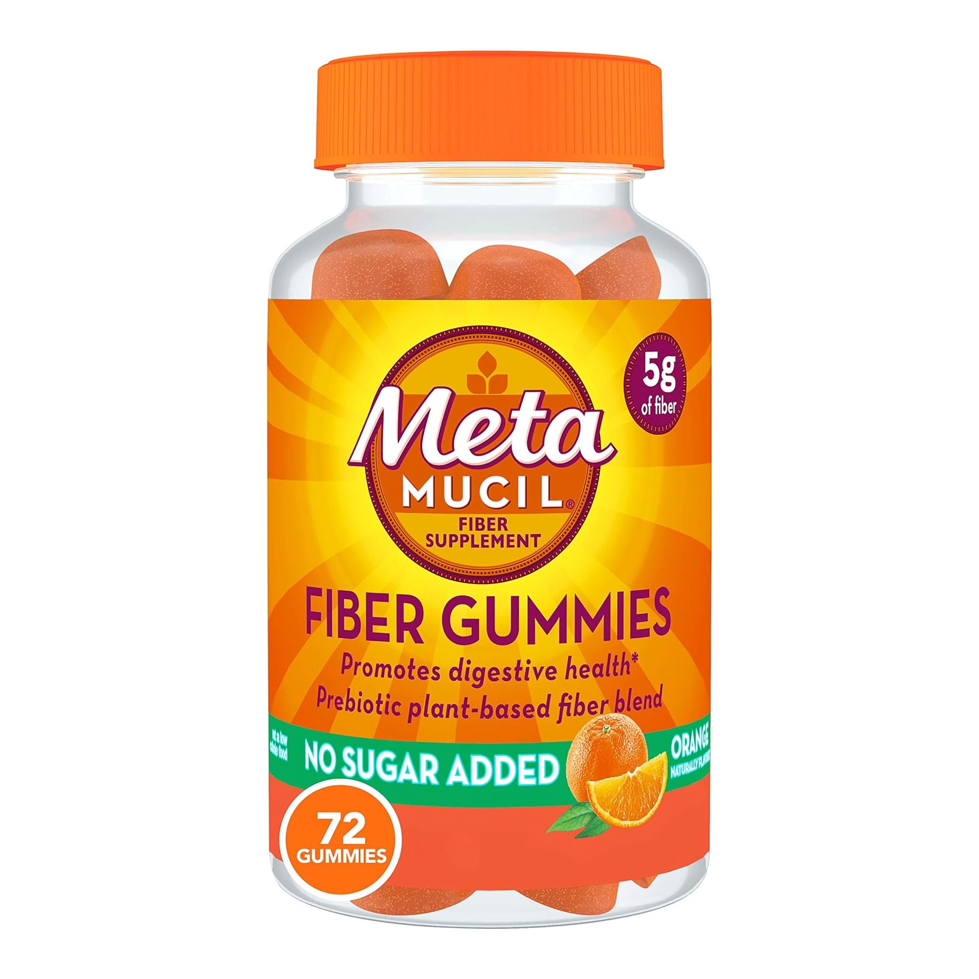 Procter & Gamble - 03700078859 Metamucil Fiber Supplement Gummies Orange Flavor