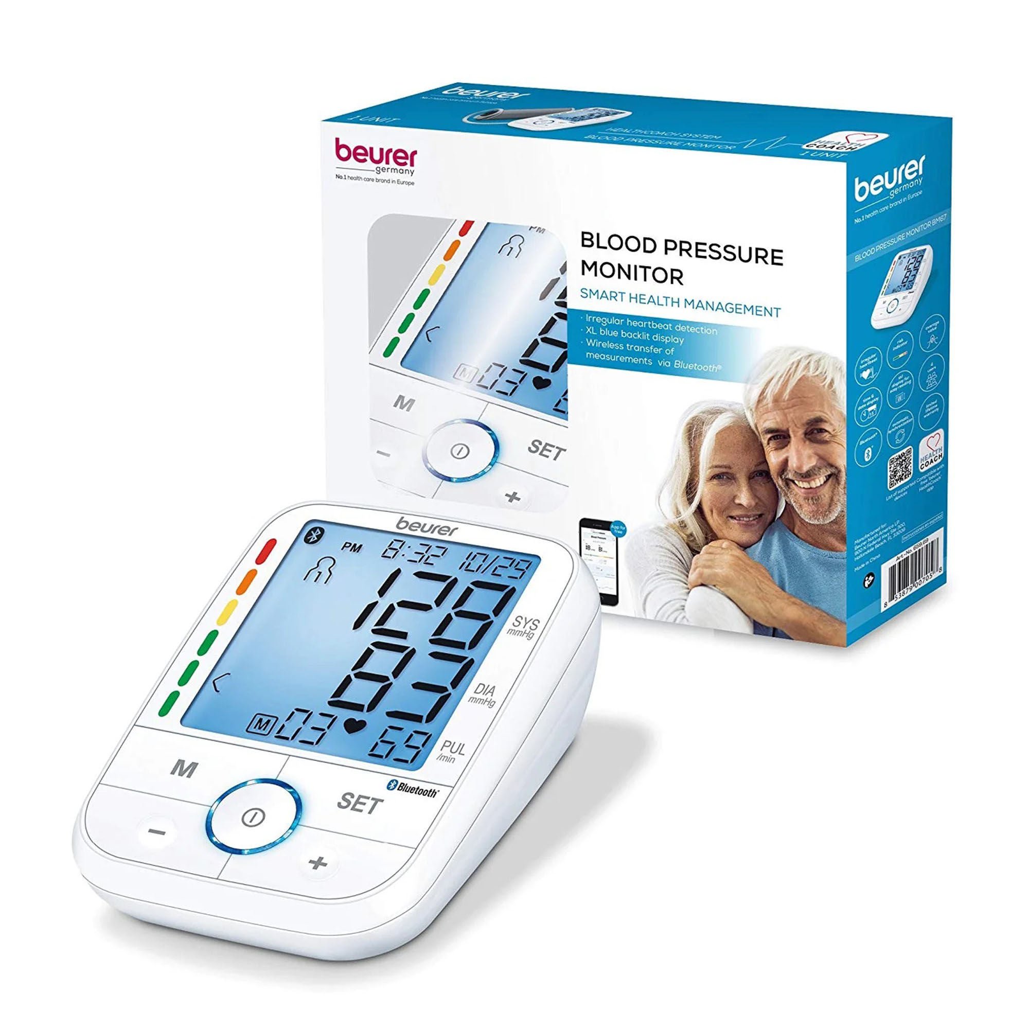 Emerson Healthcare - BM67 Beur Bluetooth Upper Arm Blood Pressure Monitor
