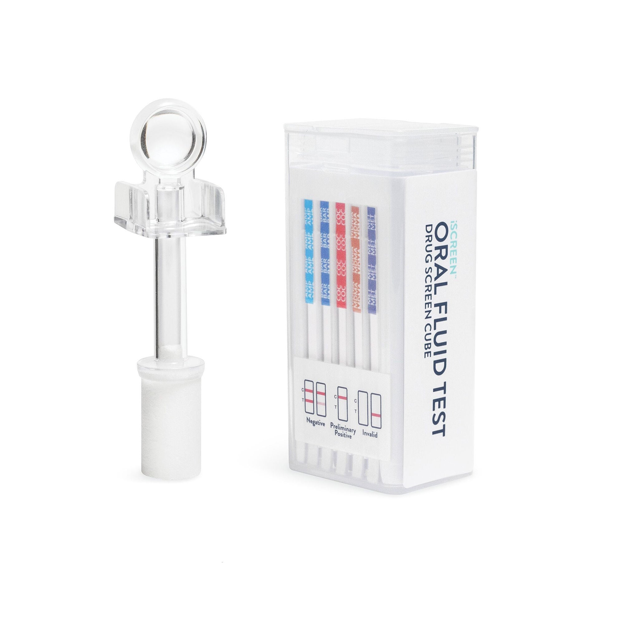 Abbott Rapid Dx North America LLC - ABTOFCUBE0701A Drugs of Abuse Test Kit iScreen® AMP50, COC20, mAMP/MET50, OPI40, OXY20, PCP10, THC40 25 Tests For Employment / Insurance Use