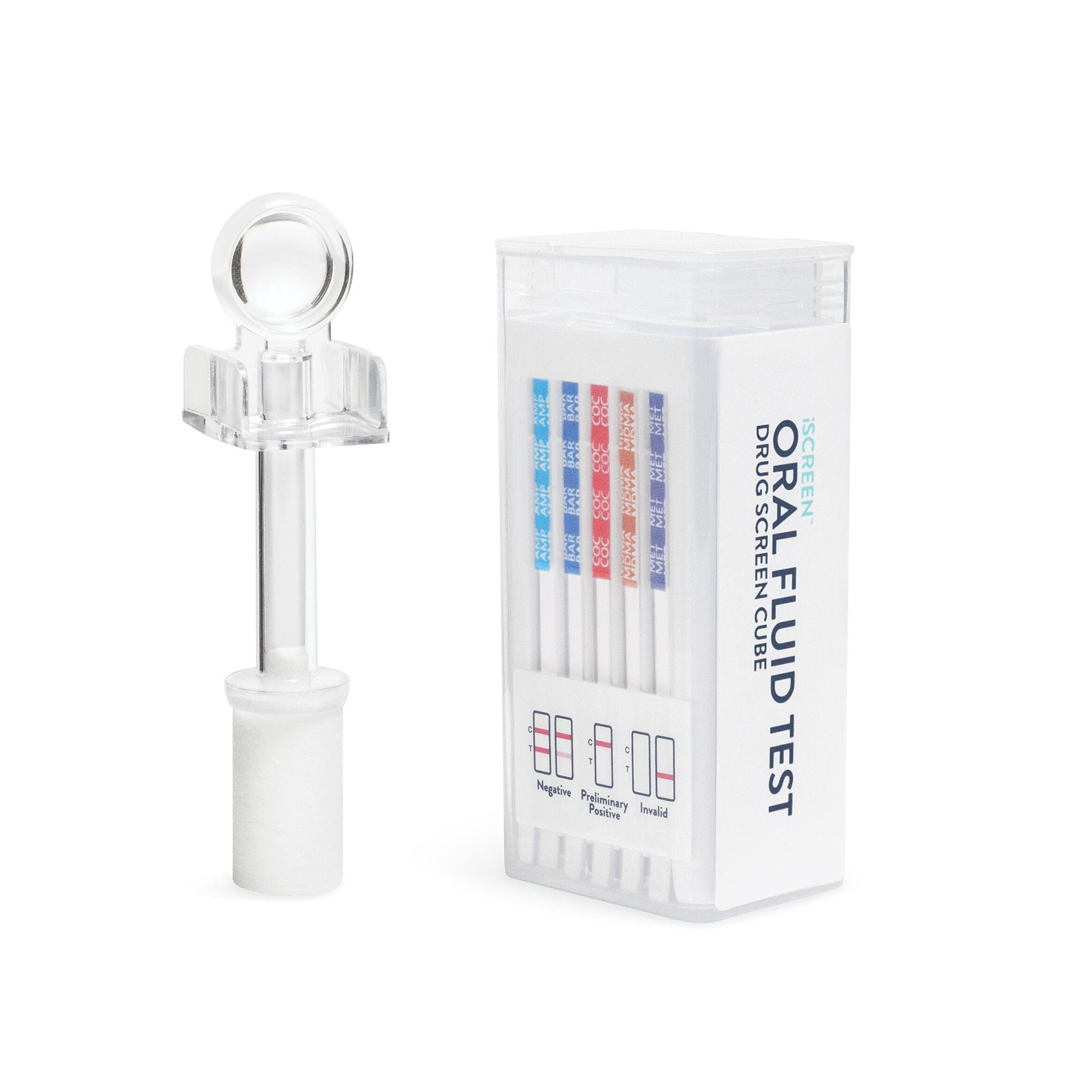 Abbott Rapid Dx North America LLC - ABTOFCUBE0901A Drugs of Abuse Test Kit iScreen® AMP50, BAR20, COC20, MDMA50, mAMP/MET50, MTD30, OPI40, OXY20, PCP10 25 Tests For Employment / Insurance Use