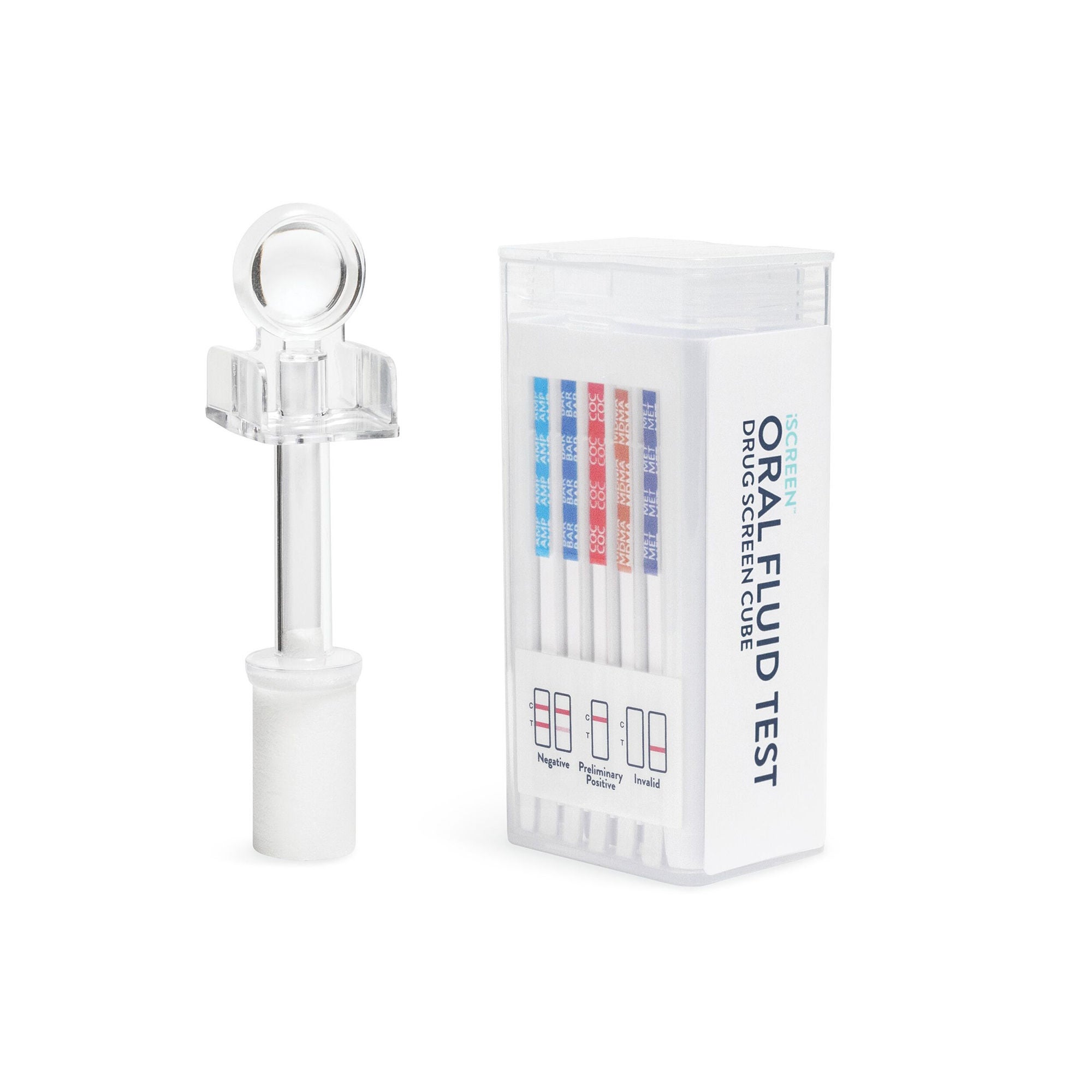 Abbott Rapid Dx North America LLC - ABTOFCUBE1001A Drugs of Abuse Test Kit iScreen® AMP50, BAR20, COC20, MDMA50, mAMP/MET50, MTD30, OPI40, OXY20, PCP10, THC40 25 Tests For Employment / Insurance Use