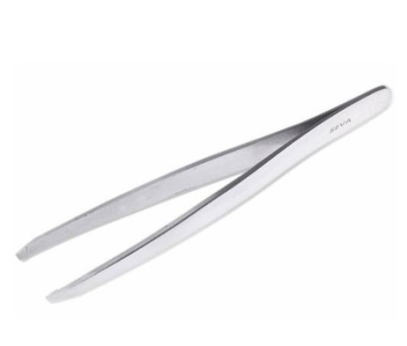Medline - MDS10700 Tweezers 4 Inch Length Floor / Office Grade Stainless Steel NonSterile NonLocking Thumb Handle Straight Blunt Tips