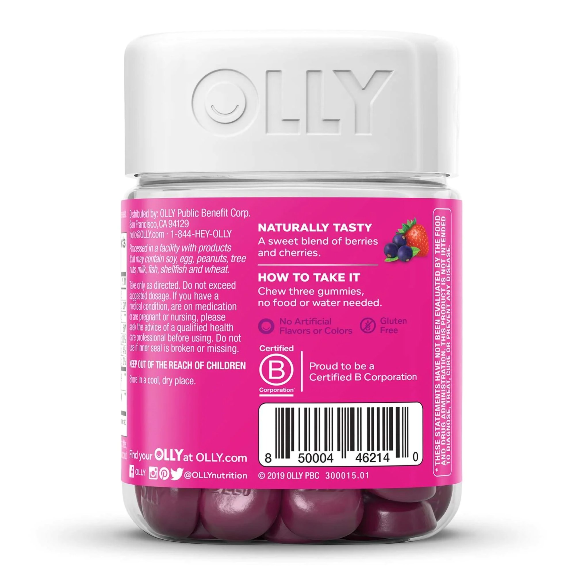 OLLY Public Benefit Corp 85000446214 - Olly Active Immunity + Elderberry Gummies Berry Brave - 1/Bottle