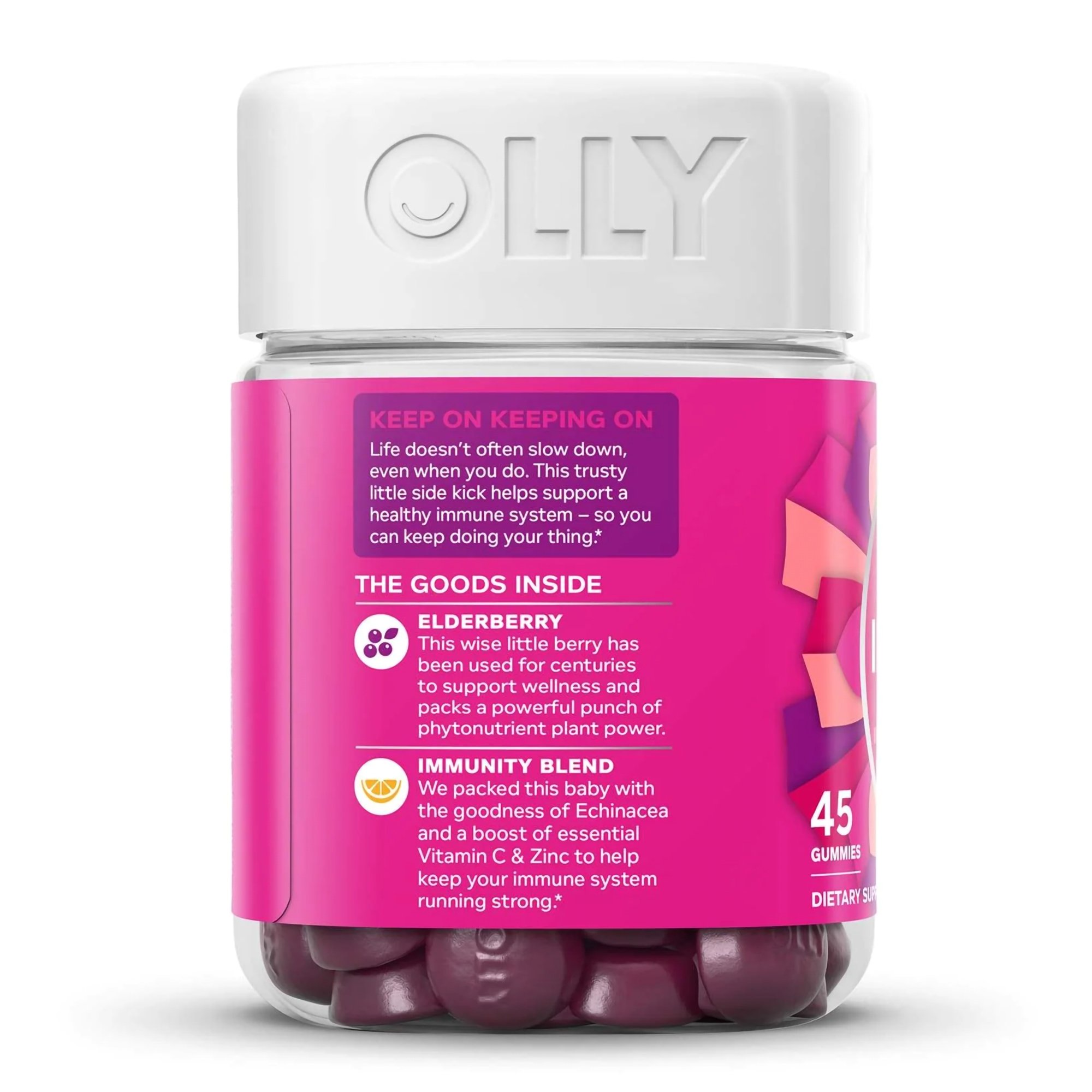 OLLY Public Benefit Corp 85000446214 - Olly Active Immunity + Elderberry Gummies Berry Brave - 1/Bottle