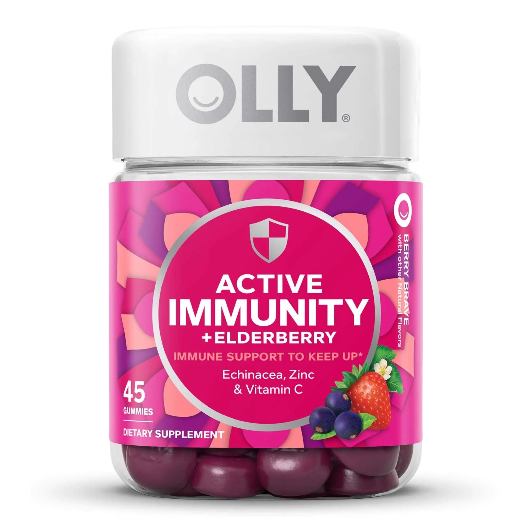 OLLY Public Benefit Corp - 85000446214 Olly Active Immunity + Elderberry Gummies Berry Brave