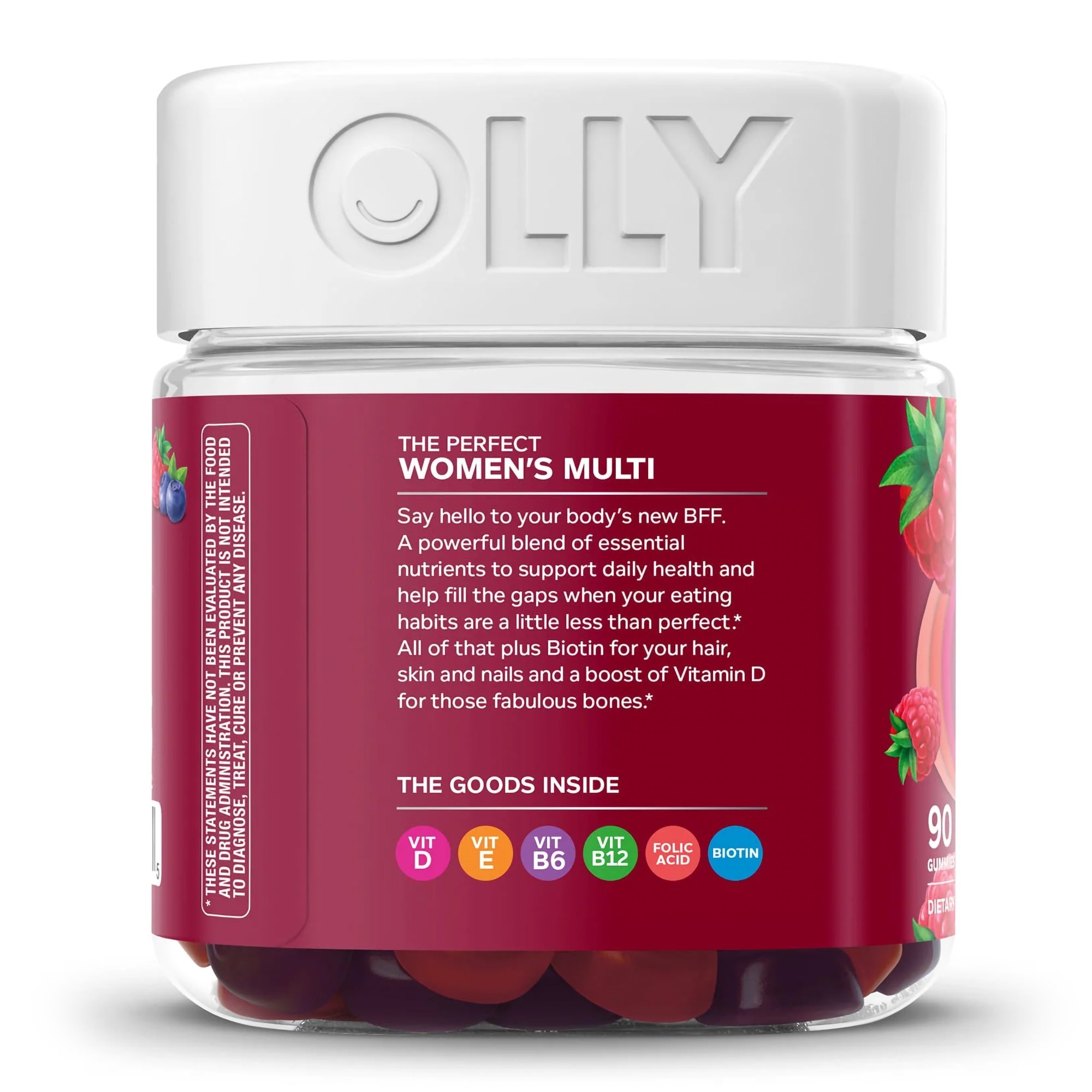 OLLY Public Benefit Corp 85815800501 - Olly The Perfect Women's Multi Gummies, Blissful Berry - 1/Bottle