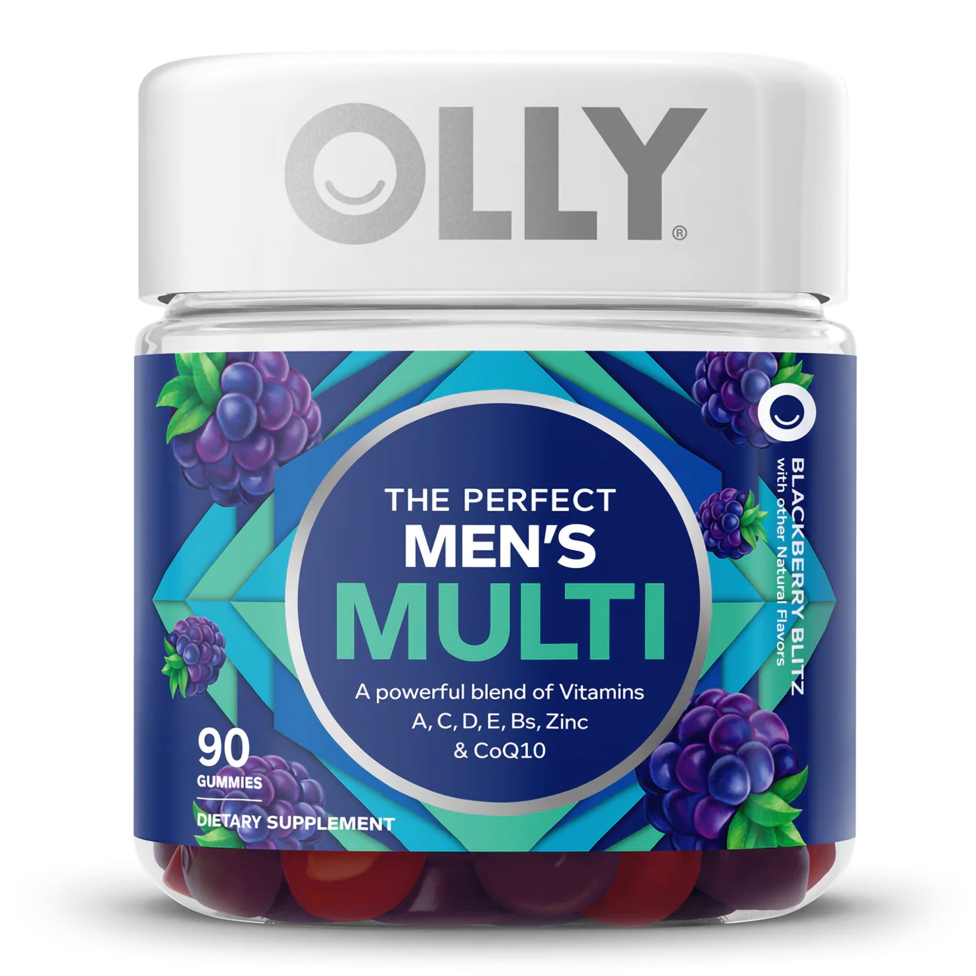 OLLY Public Benefit Corp 85815800502 - Olly The Perfect Men's Multi Gummies, Blackberry Blitz - 1/Bottle