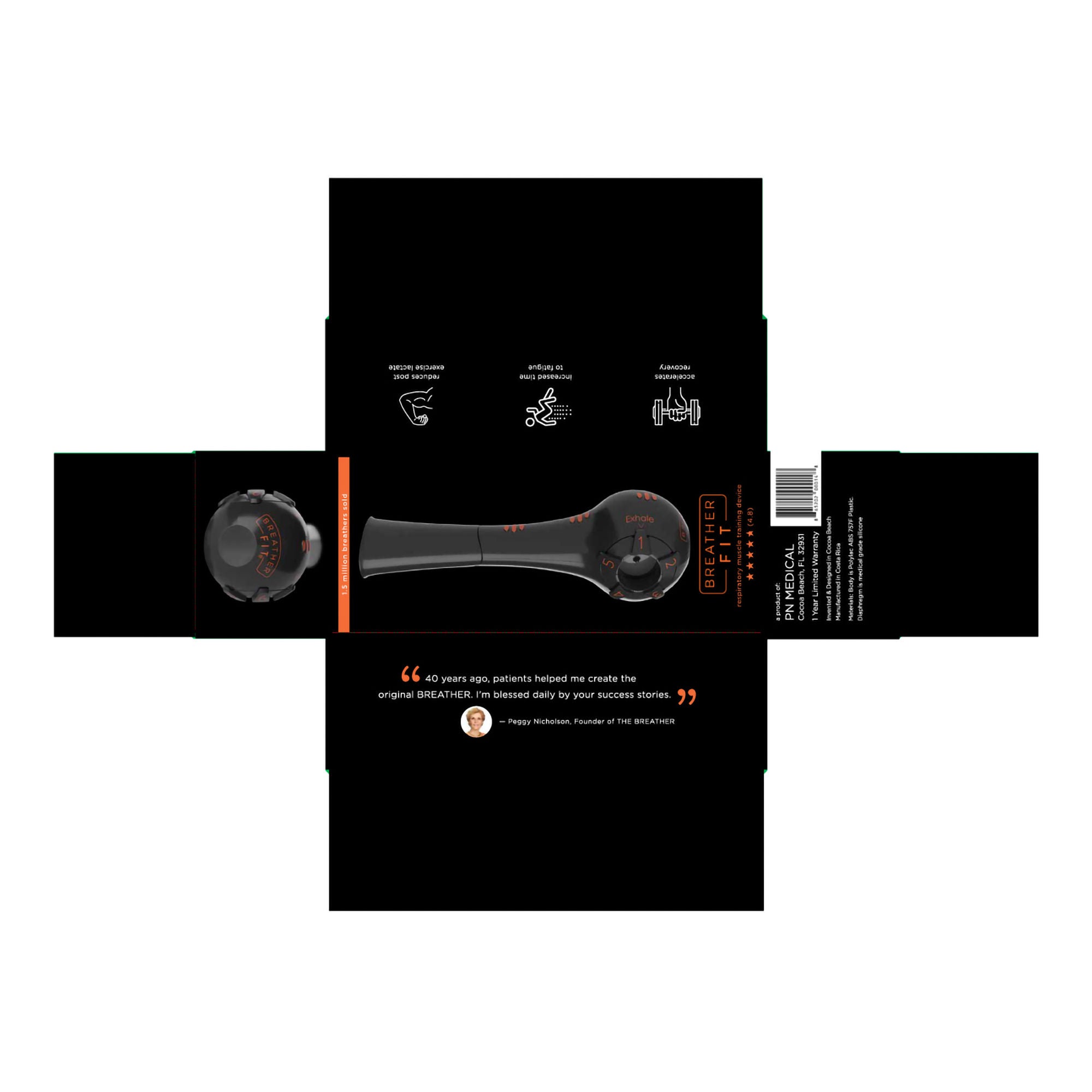 PN Medical - BFIT Respiratory Muscle Trainer Breather Fit™ Adult Mouthpiece