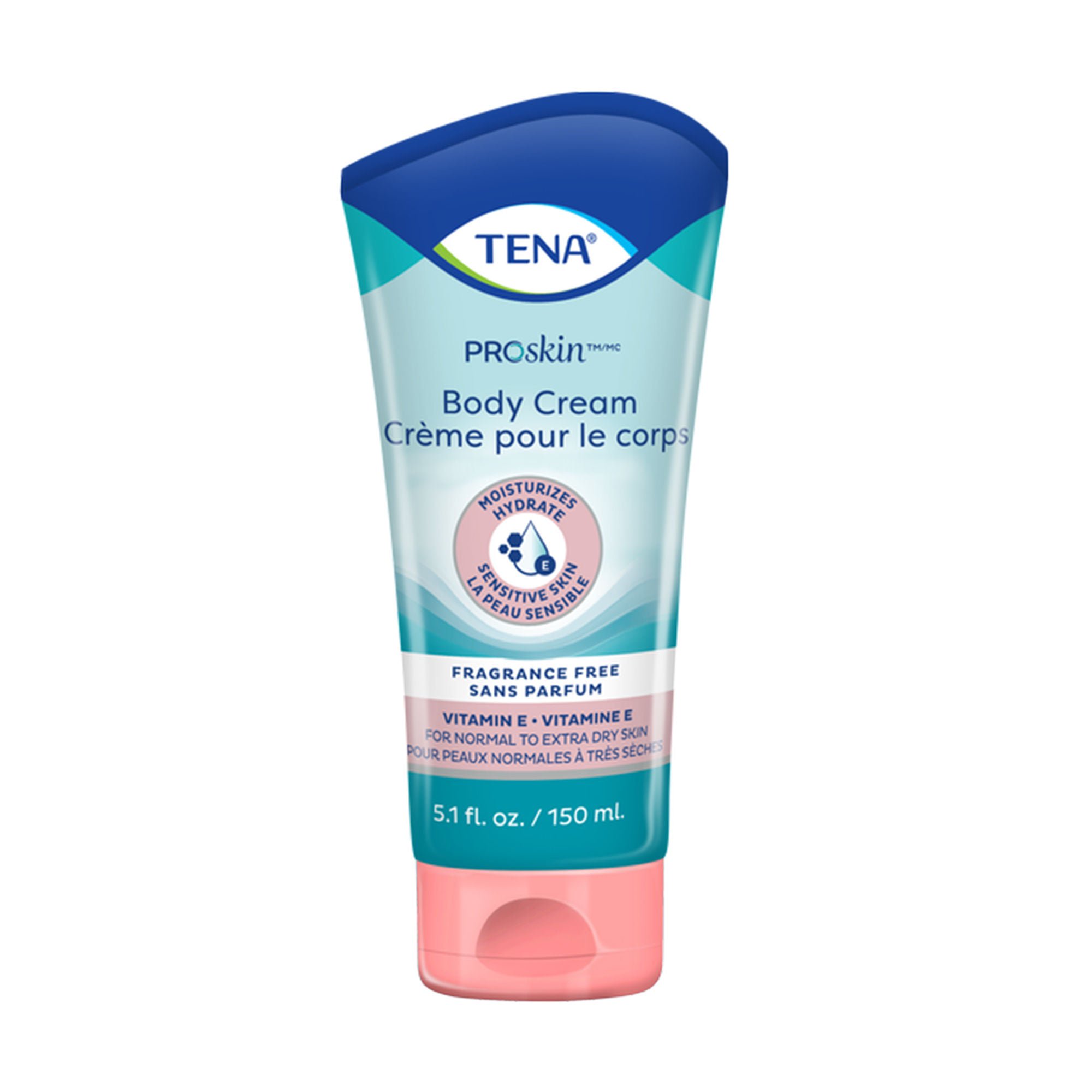 Essity HMS North America Inc - 55716 Hand and Body Moisturizer TENA® Proskin™ 5.1 oz. Tube Unscented Cream CHG Compatible